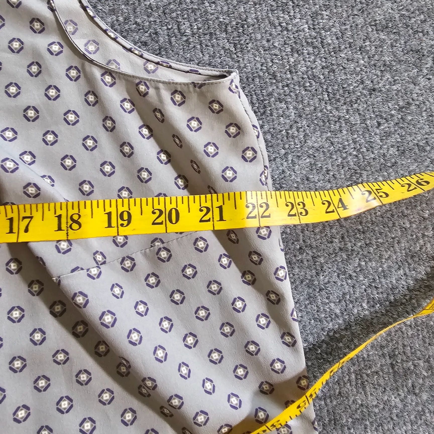 Ralph Lauren Lauren Ralph Lauren Top 1X Womens Gray Purple Sleeveless Pleated Career Classic Size XL / US 12-14 / IT 48-50 - 6 Thumbnail