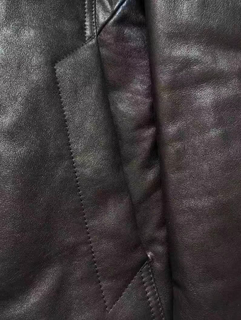 Rick Owens Rick Owens 14FW Main Line Shearling Zip Leather Jacket Size US M / EU 48-50 / 2 - 8 Thumbnail