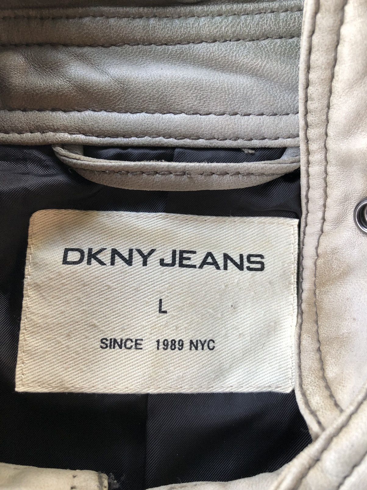 DKNY DKNY Ride Punk Leather Jacket Size US L / EU 52-54 / 3 - 14 Thumbnail
