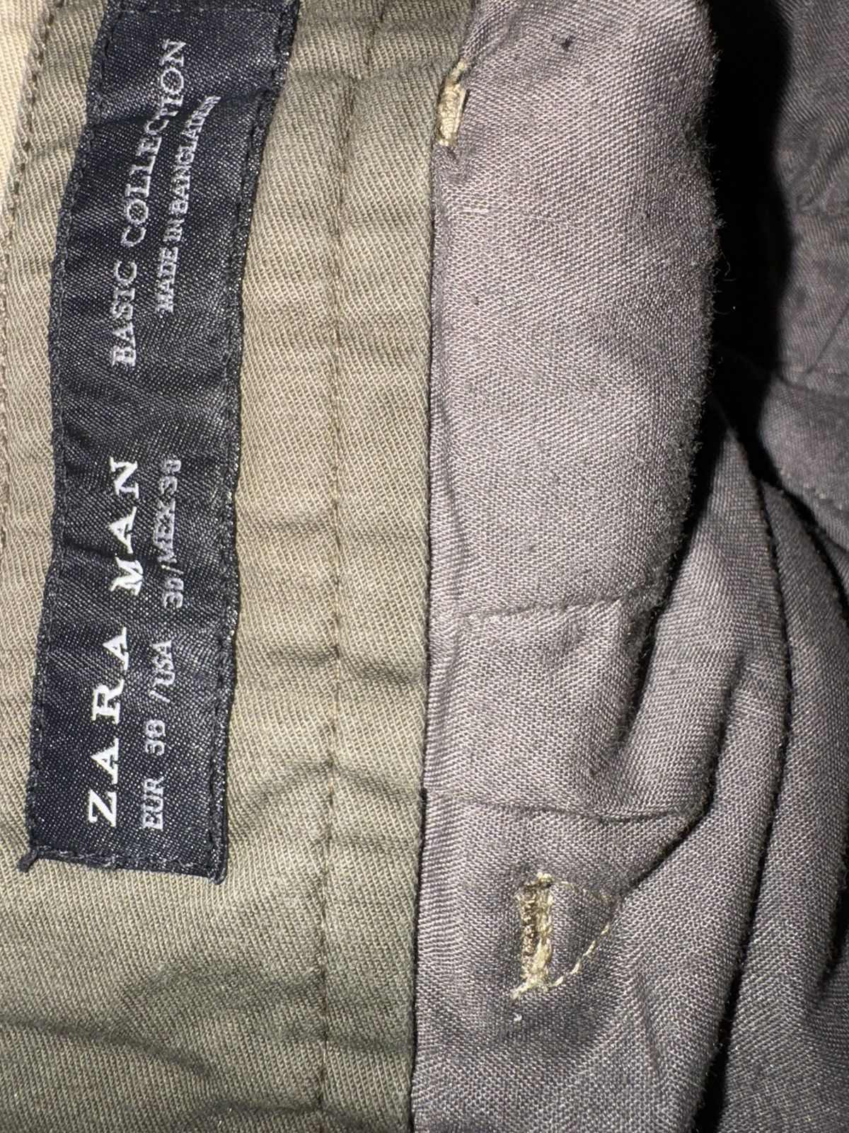 Zara Khaki Pants Size US 30 / EU 46 - 3 Thumbnail