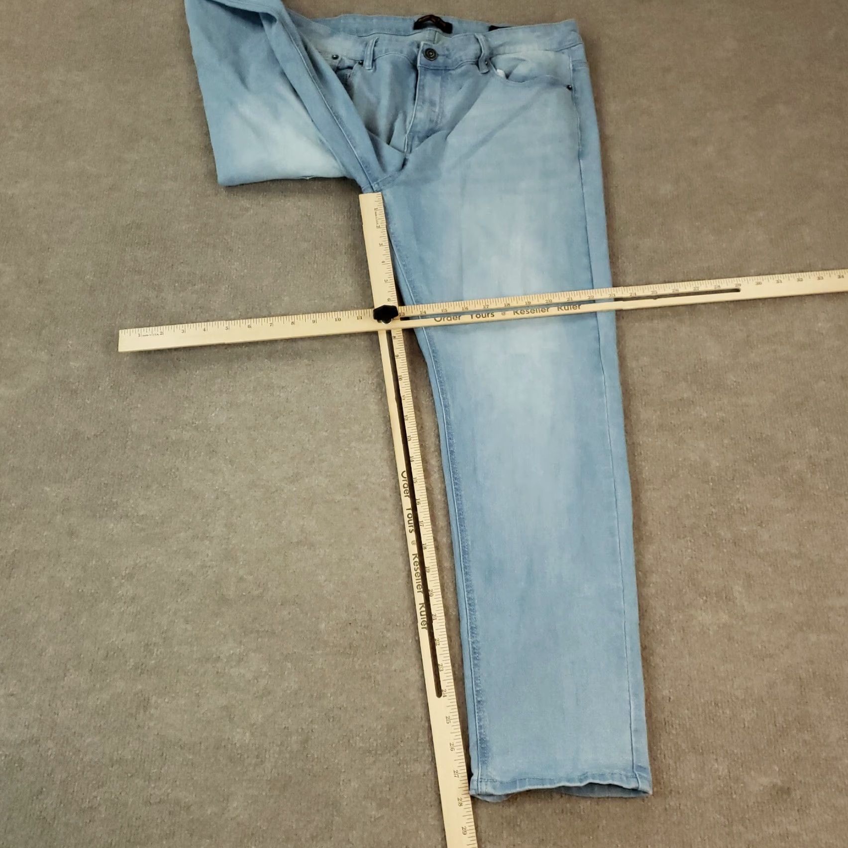 Ring Of Fire Ring of Fire Jeans Mens Size 34x28 Blue Denim Slim Fit Straight Casual Stretch Jeans Size US 34 / EU 50 - 2 Thumbnail