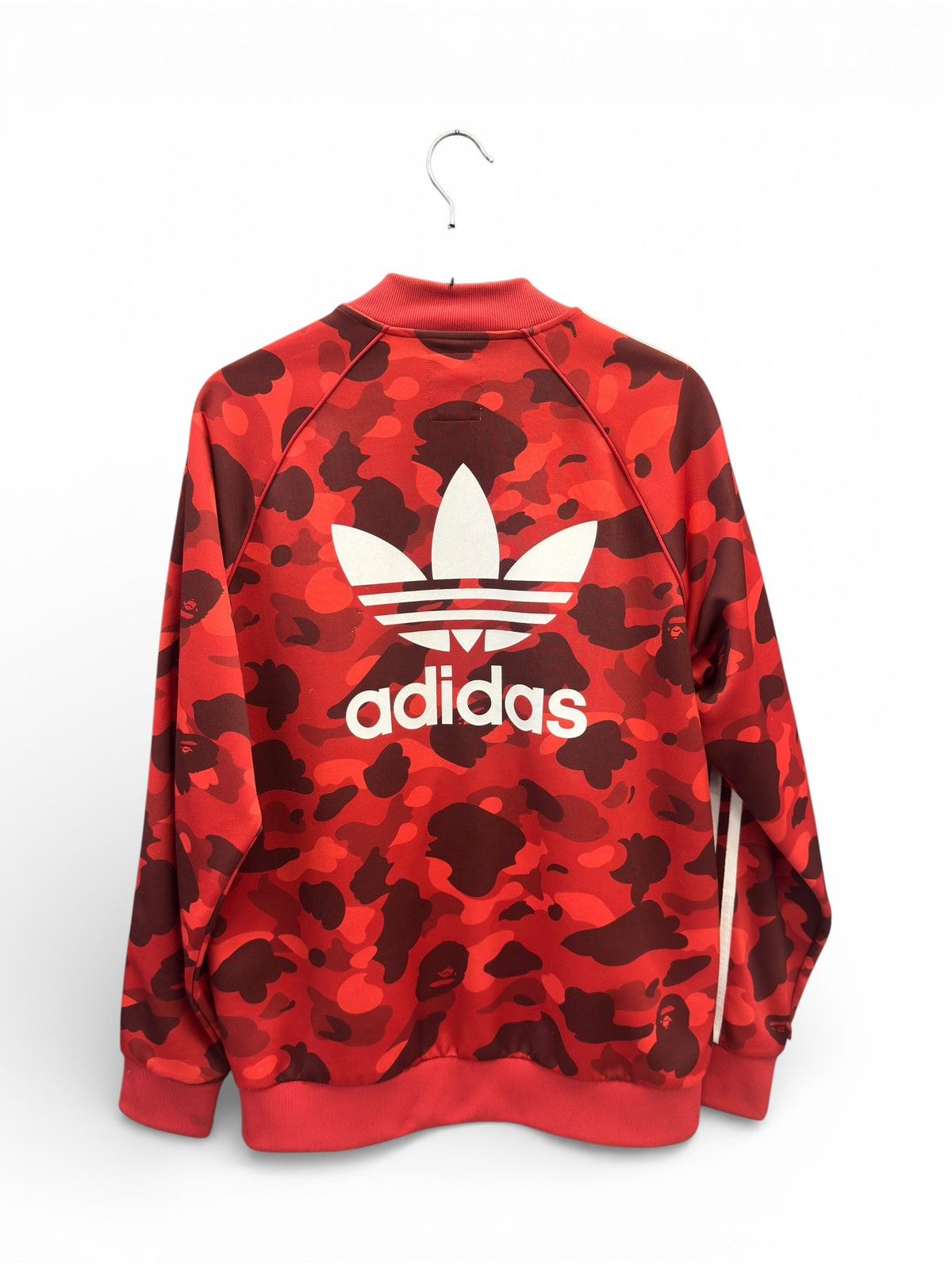 Adidas × Bape Adidas Bape Red Track Jacket Size US M / EU 48-50 / 2 - 5 Thumbnail