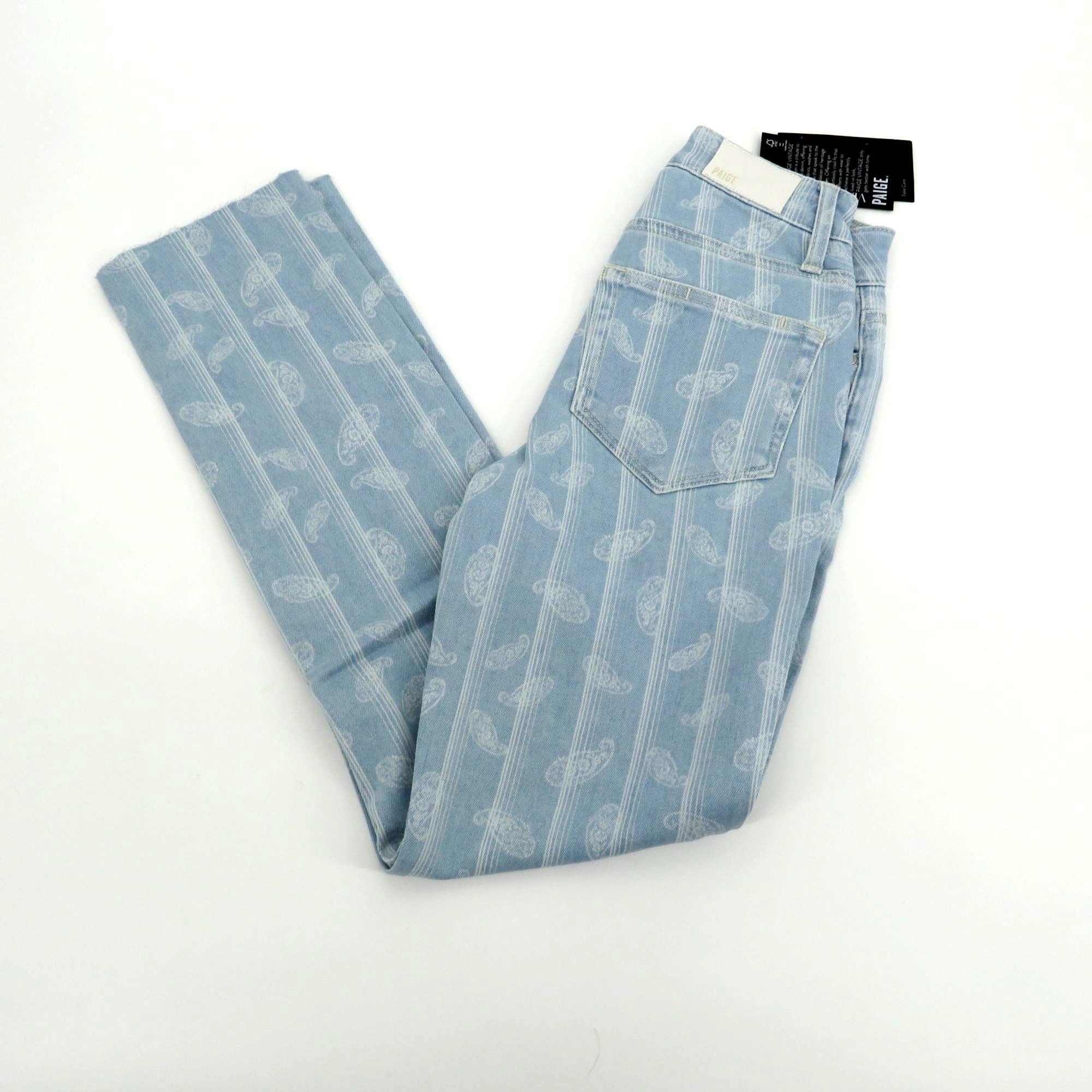 Paige Paige Women's Paisley Print Denim Jeans 24 NWT $229 Size 24" / US 00 / IT 34 - 1 Thumbnail