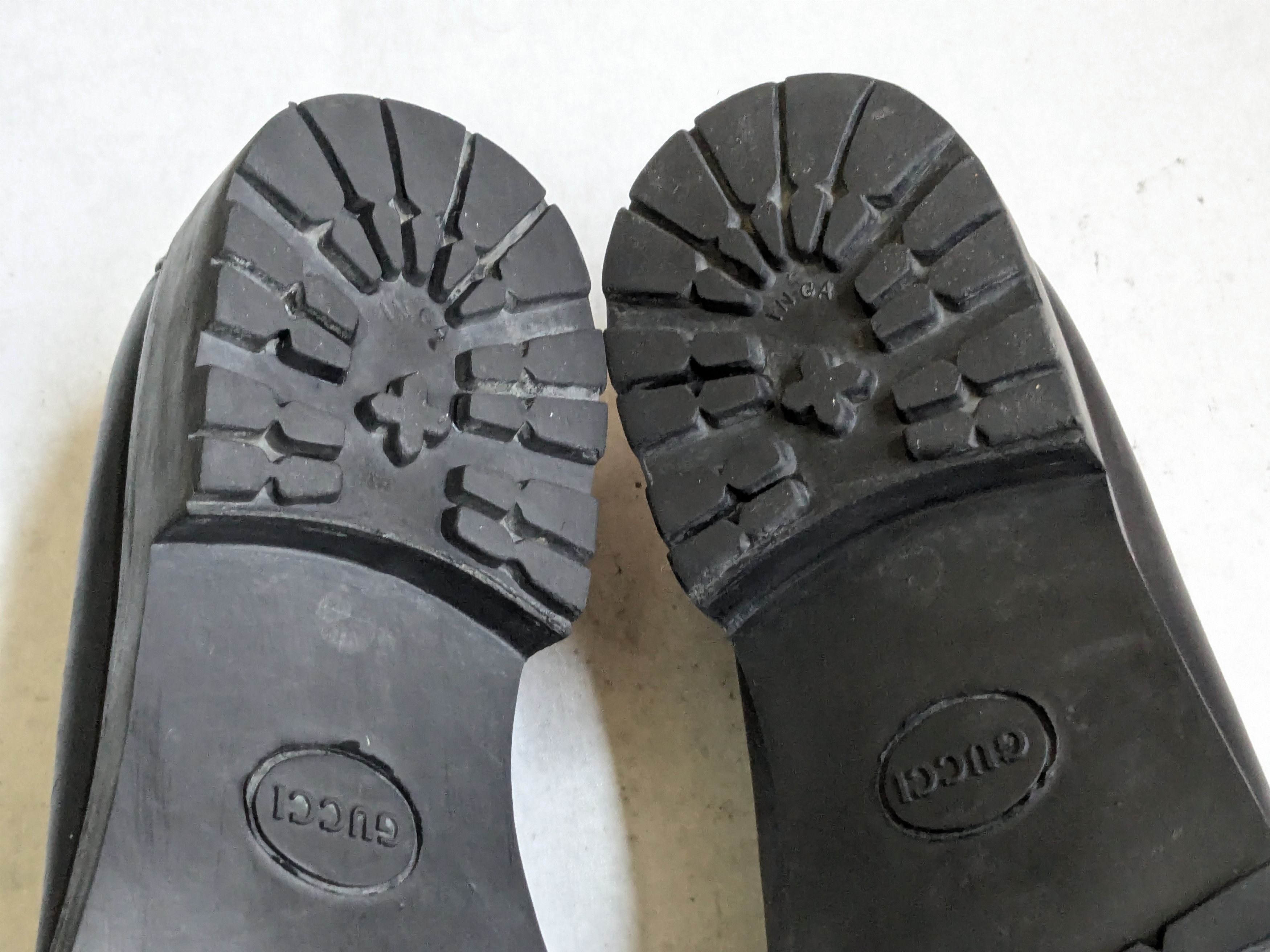 Gucci Gucci Horsebit Loafers Black Leather 12.5 Rubber Size US 12.5 / EU 45-46 - 15 Thumbnail