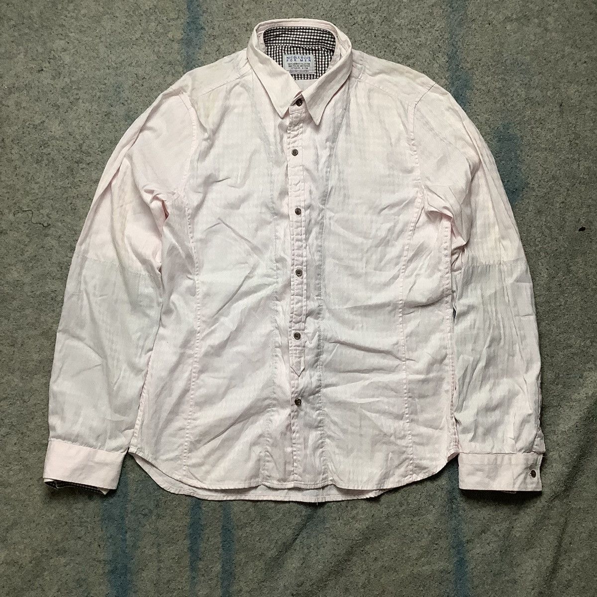 Designer × Japanese Brand × Nicole Club Nicole Club For Men Double Layer Shirt Size US L / EU 52-54 / 3 - 6 Thumbnail