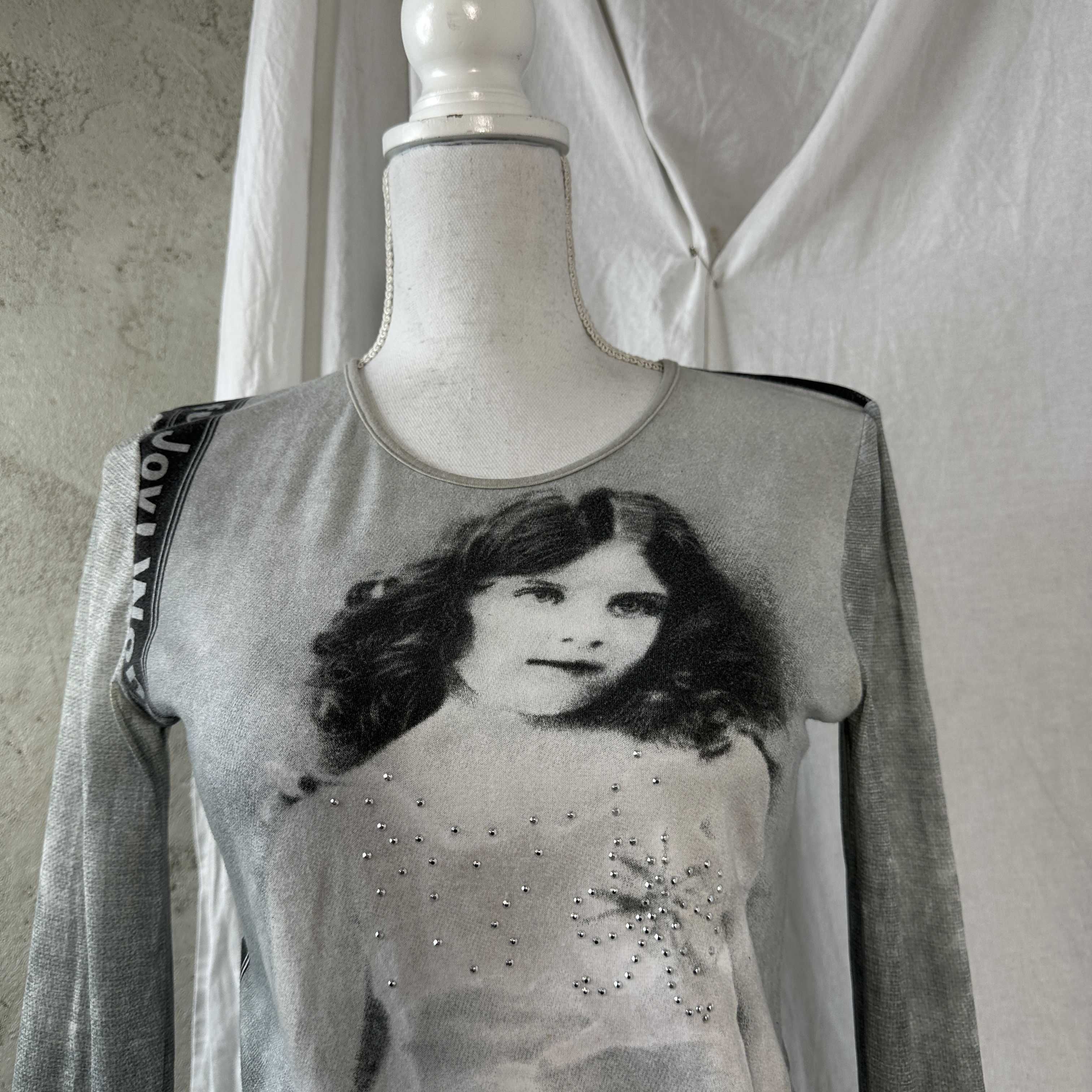 Vintage Meshtop 00s Printed Teddy Bear Girl Size M / US 6-8 / IT 42-44 - 2 Thumbnail