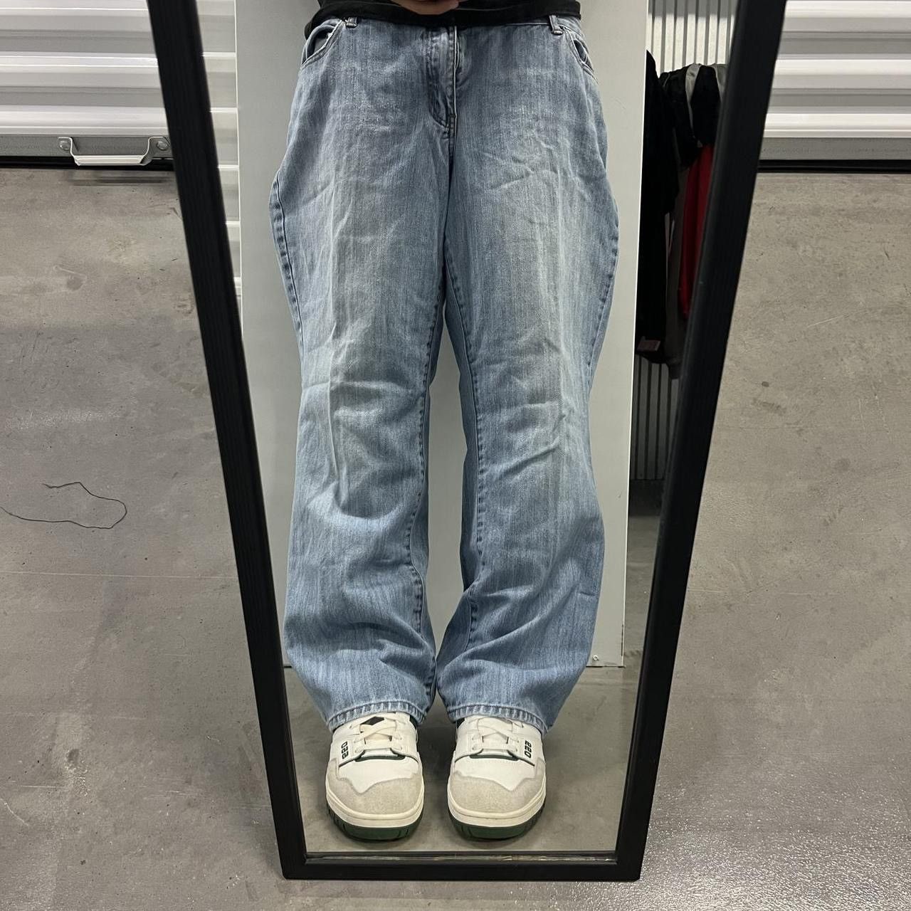 Other Vintage Y2K/2000s Baggy Bootcut Blue Light wash Denim Jeans! Size 36" / US 14 / IT 50 - 1 Thumbnail
