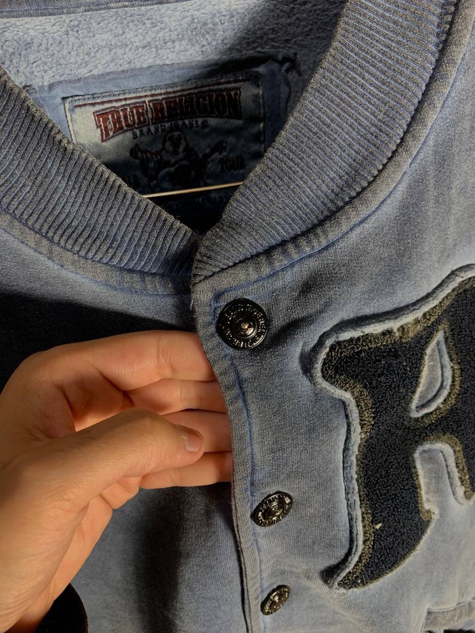 True Religion × Vintage VERY RARE TRUE RELIGION BOMBER JACKET BIG LOGO JAPAN STYLE Size US S / EU 44-46 / 1 - 6 Thumbnail
