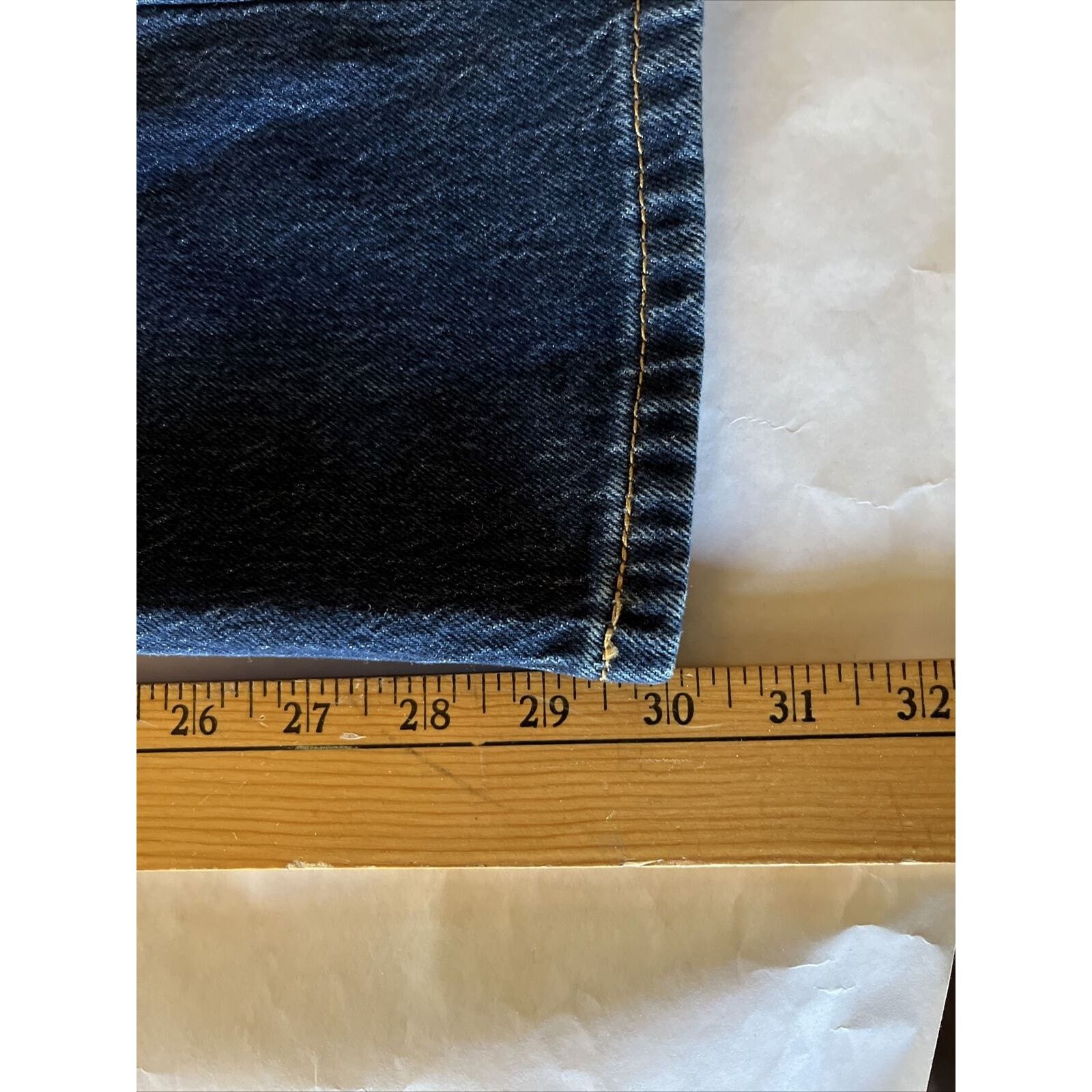 Levi's Levis 502 Mens Jeans Size 32x32 Dark Wash Blue Regular Fit Size US 32 / EU 48 - 7 Thumbnail