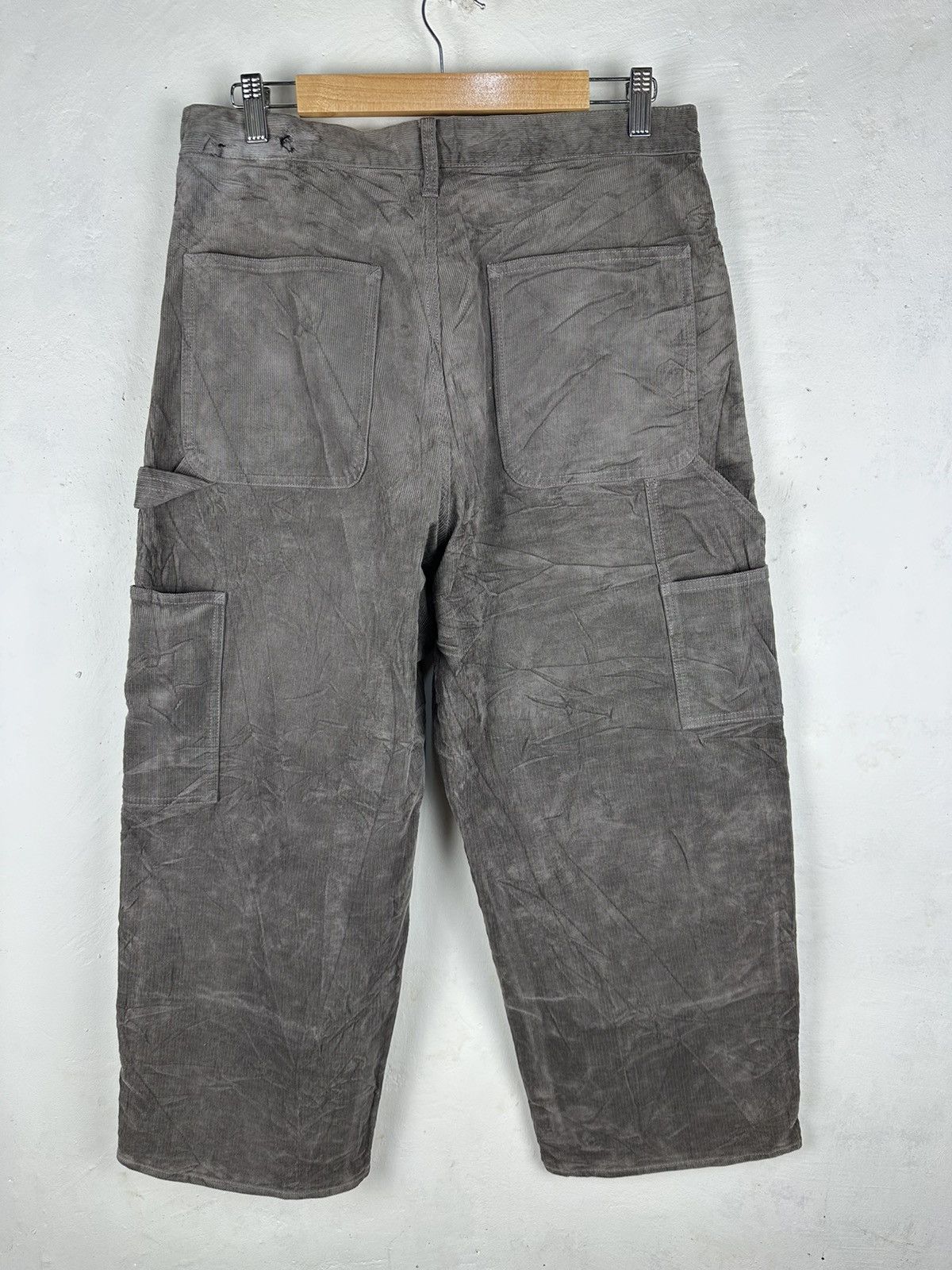 Japanese Brand Carpanter Conduroi Double Knee Vintage Baggy Carhatt Style Size US 31 - 14 Thumbnail