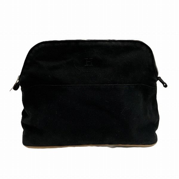 Hermes Hermes Hermes Bolide Pouch 30 Canvas Cosmetic Bag Canvas Vanity Bag in Good Condition Size ONE SIZE - 1 Thumbnail
