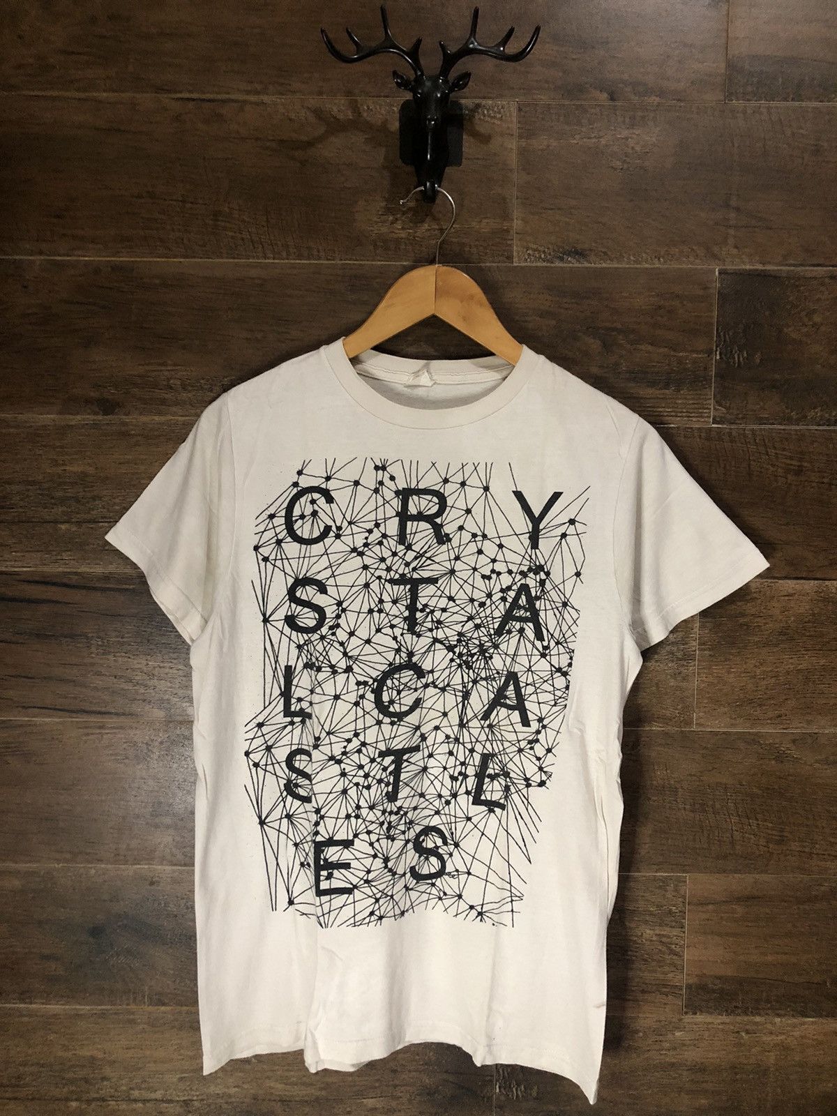 image of Band Tees x Rock T Shirt Vintage 2008 Crystal Castles Crimewave Shirt Alice Glass in Off White (Siz