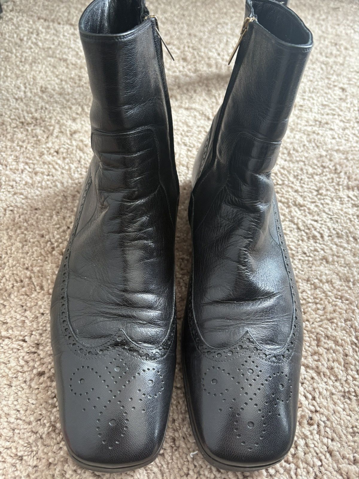 Saint Laurent Paris Yves Saint Laurent by Tom Ford Western Square Toe Boot 42 9 Size US 9 / EU 42 - 4 Thumbnail