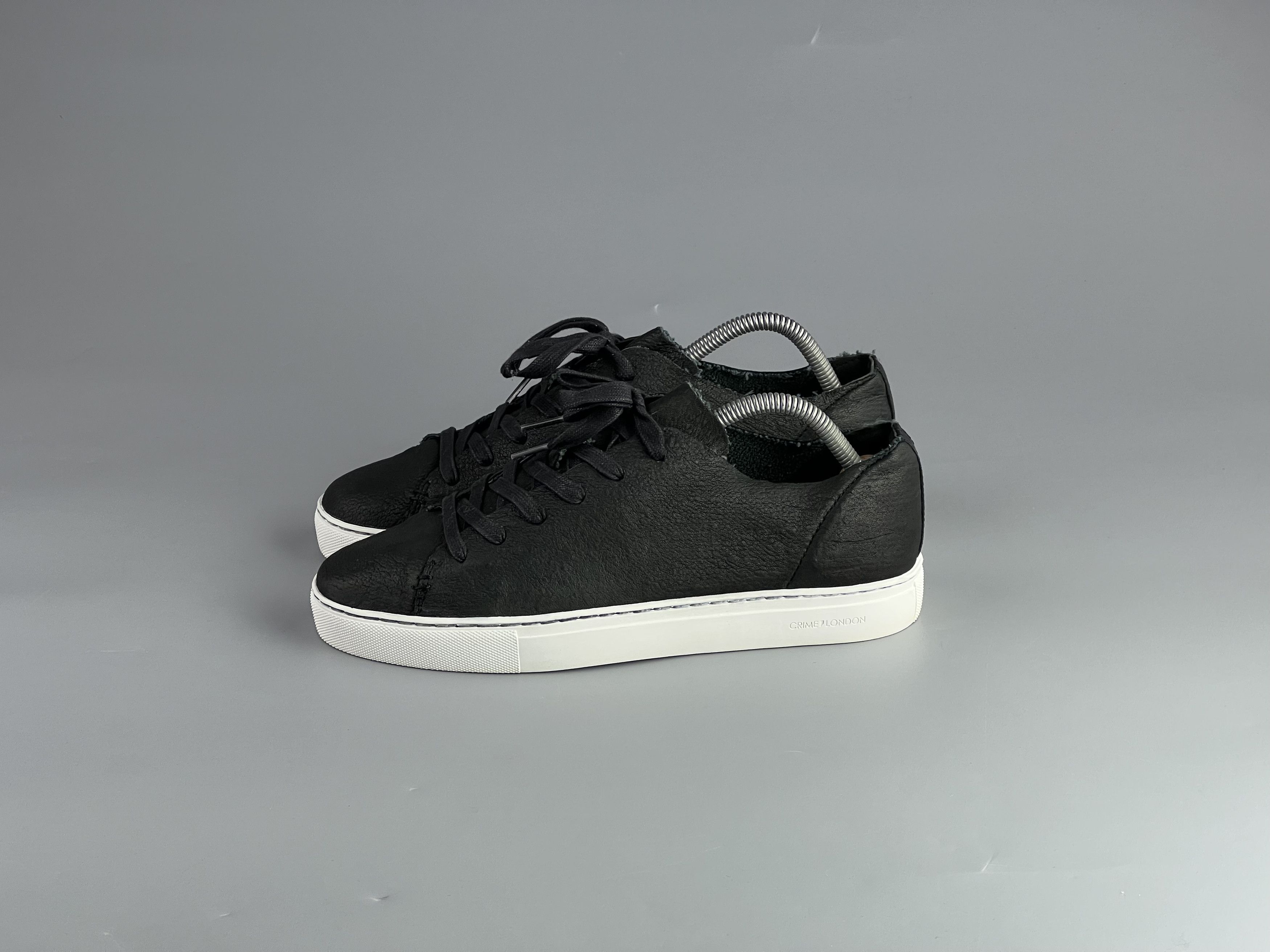 Crime London Crime London Black Leather Sneakers Size 40 Size US 9 / IT 39 - 3 Thumbnail