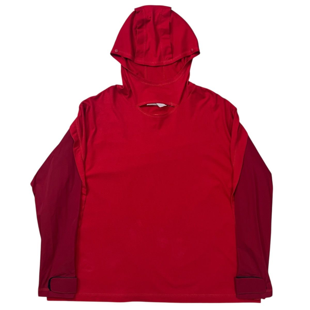 Kusikohc KUSIKOHC 2022SS Graffiti Printed Docking Hooded L/S T-Shirt Size US XL / EU 56 / 4 - 2 Thumbnail