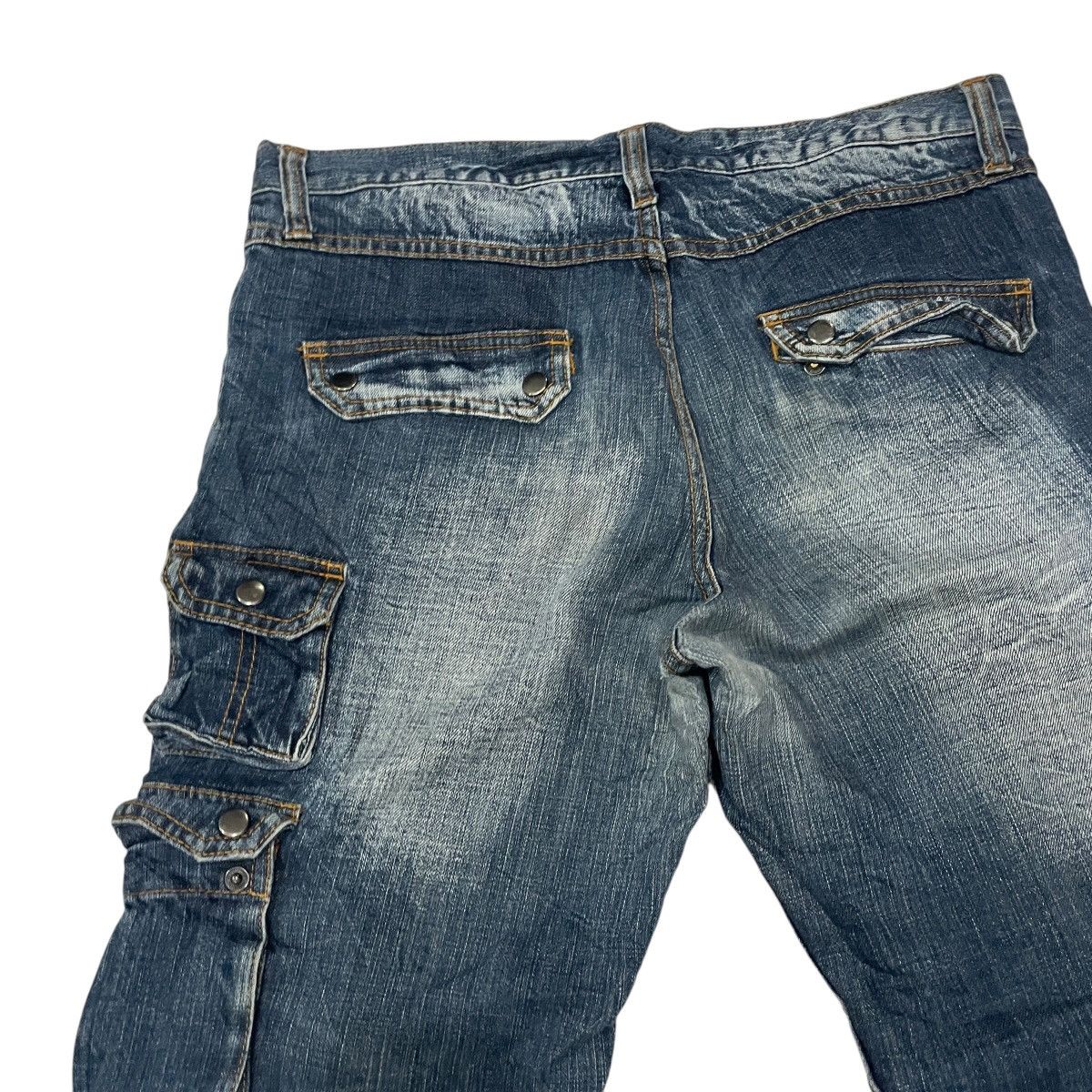 20471120 Vintage Japanese Designer Tactical Distressed Denim Size US 35 - 8 Thumbnail