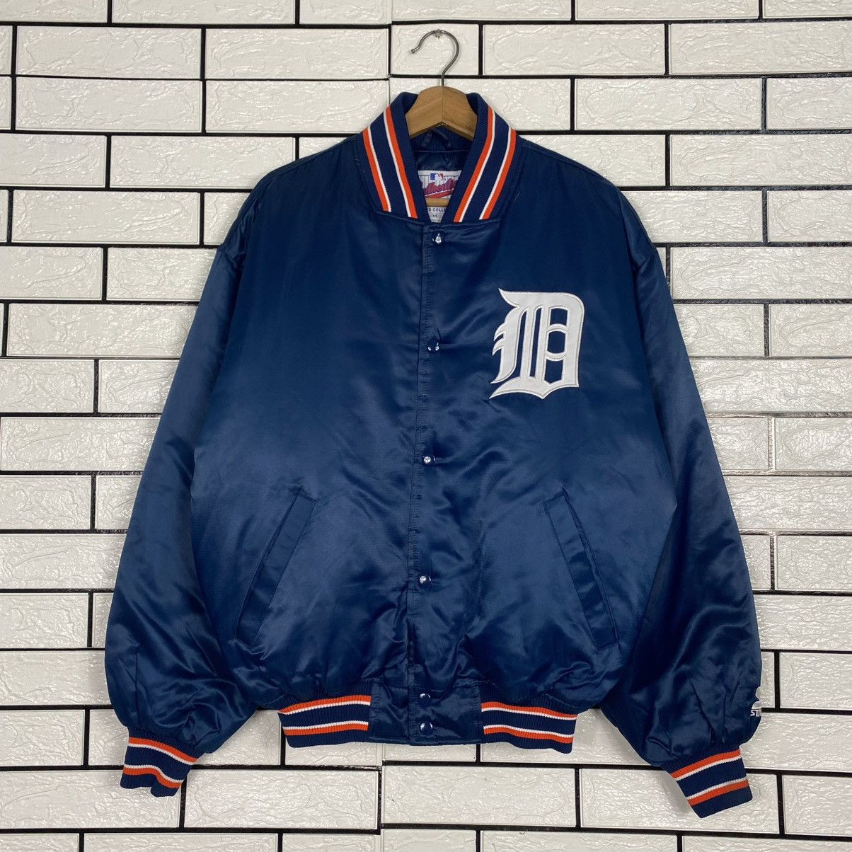 Starter 🔥VINTAGE SATIN BOMBER JACKET MLB NEW YORK STARTER BIG LOGO Size US M / EU 48-50 / 2 - 1 Thumbnail