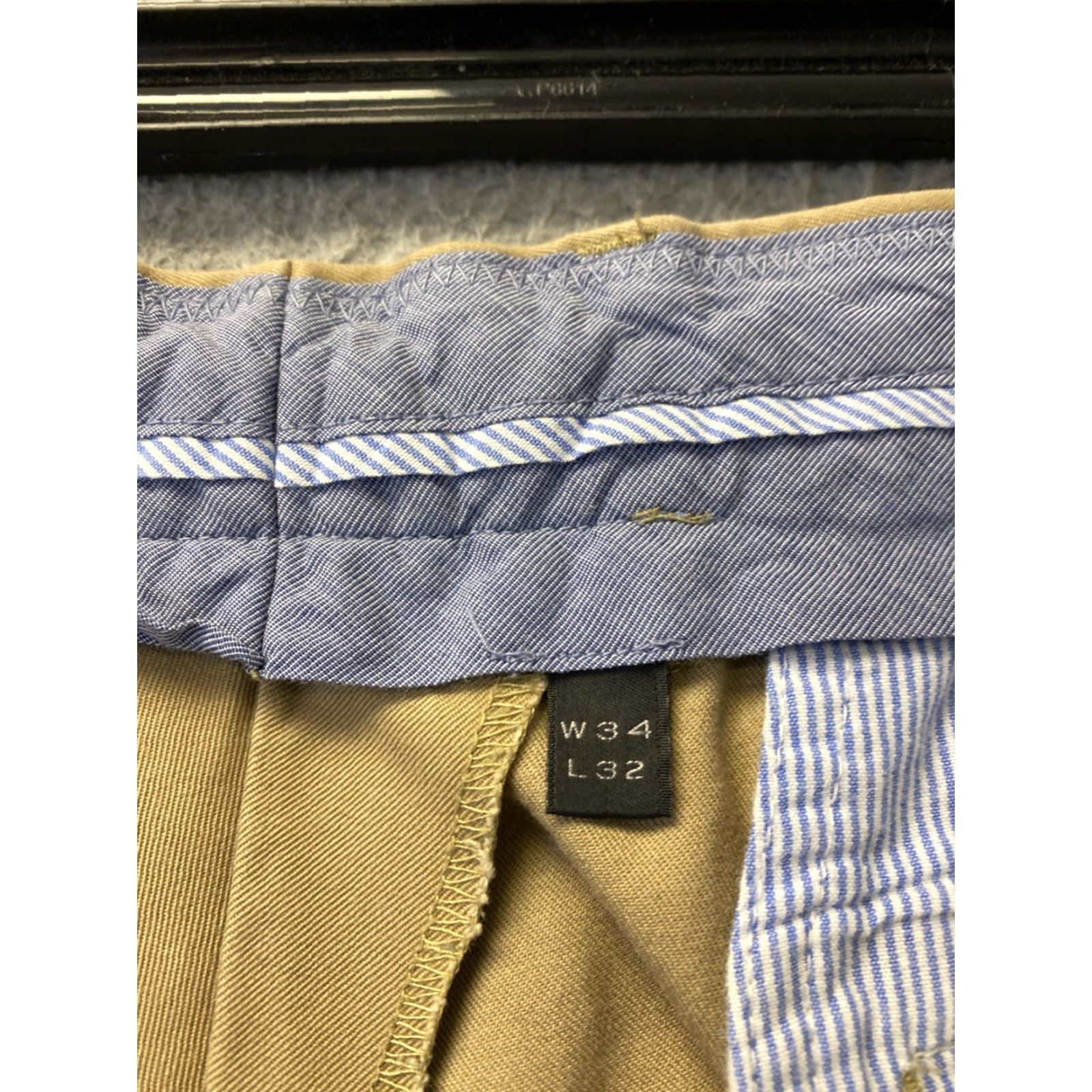 J.Crew J.Crew Chino Pants - Tan Cotton Twill, Flat Front, Tapered Leg, Regular Fit, 34x32, Men's Casual Outdoor Dress Pants Size US 34 / EU 50 - 4 Thumbnail