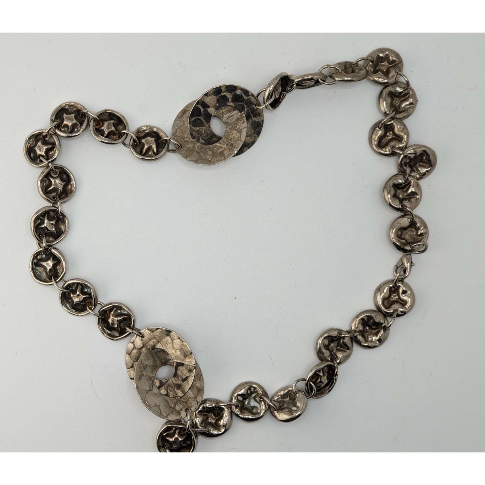 Other Brutalist Hammered Crushed Link Necklace Size ONE SIZE - 5 Thumbnail
