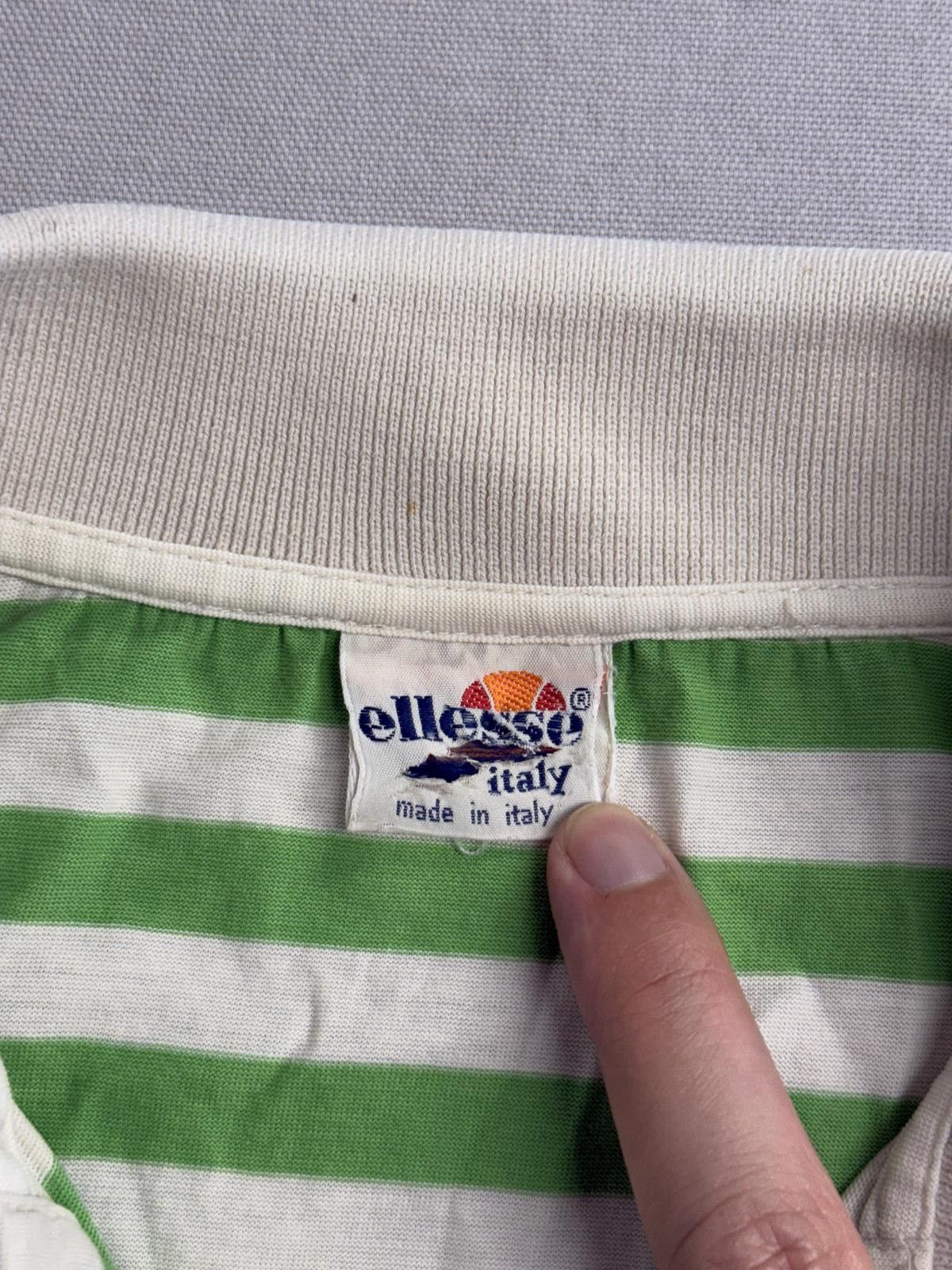 Other Ellesse Club Tennis Polo Shirt -Green White Stripes Italy M Size US M / EU 48-50 / 2 - 2 Thumbnail