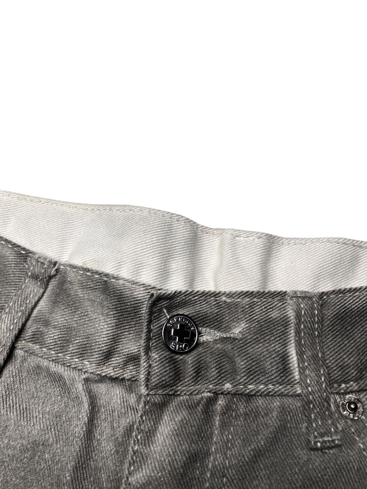 If Six Was Nine 2000's Bernings Sho Poem Britflag Seawash Jeans Size US 35 - 10 Thumbnail