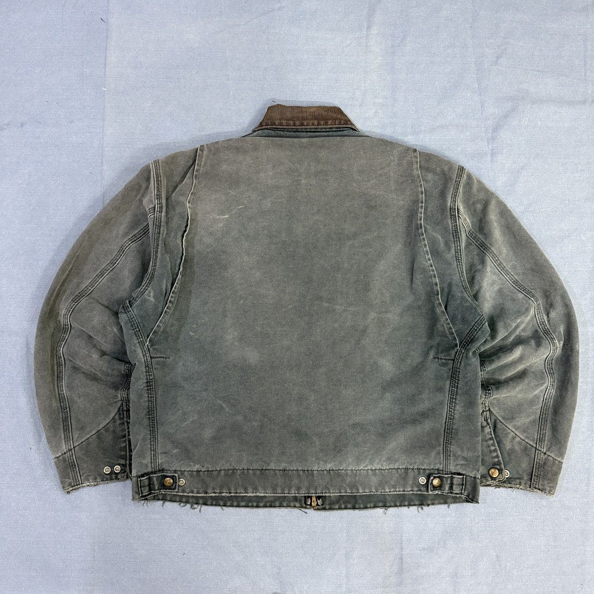 Carhartt 90s Rare💥 Sun Faded Carhartt HTG Detroit Jacket Size US L / EU 52-54 / 3 - 10 Thumbnail