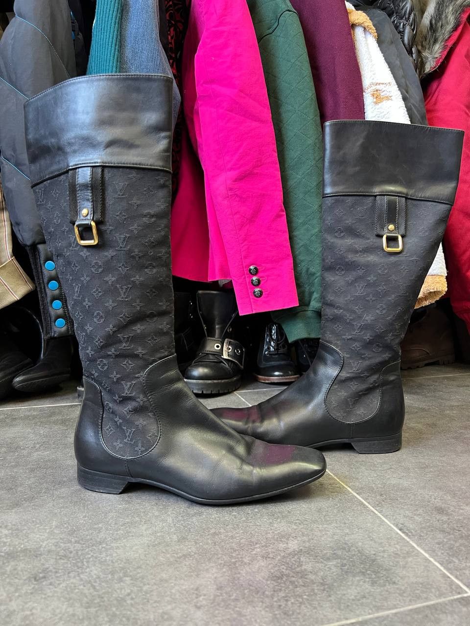 Louis Vuitton Louis Vuitton Monogram Canvas Knee High Boots Size US 8.5 / IT 38.5 - 1 Thumbnail