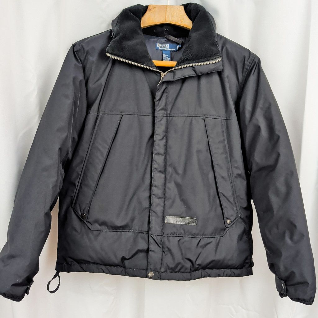 Polo Ralph Lauren × Vintage Vintage Polo Ralph Lauren Down Black Puffer Jacket Large Size US L / EU 52-54 / 3 - 1 Thumbnail