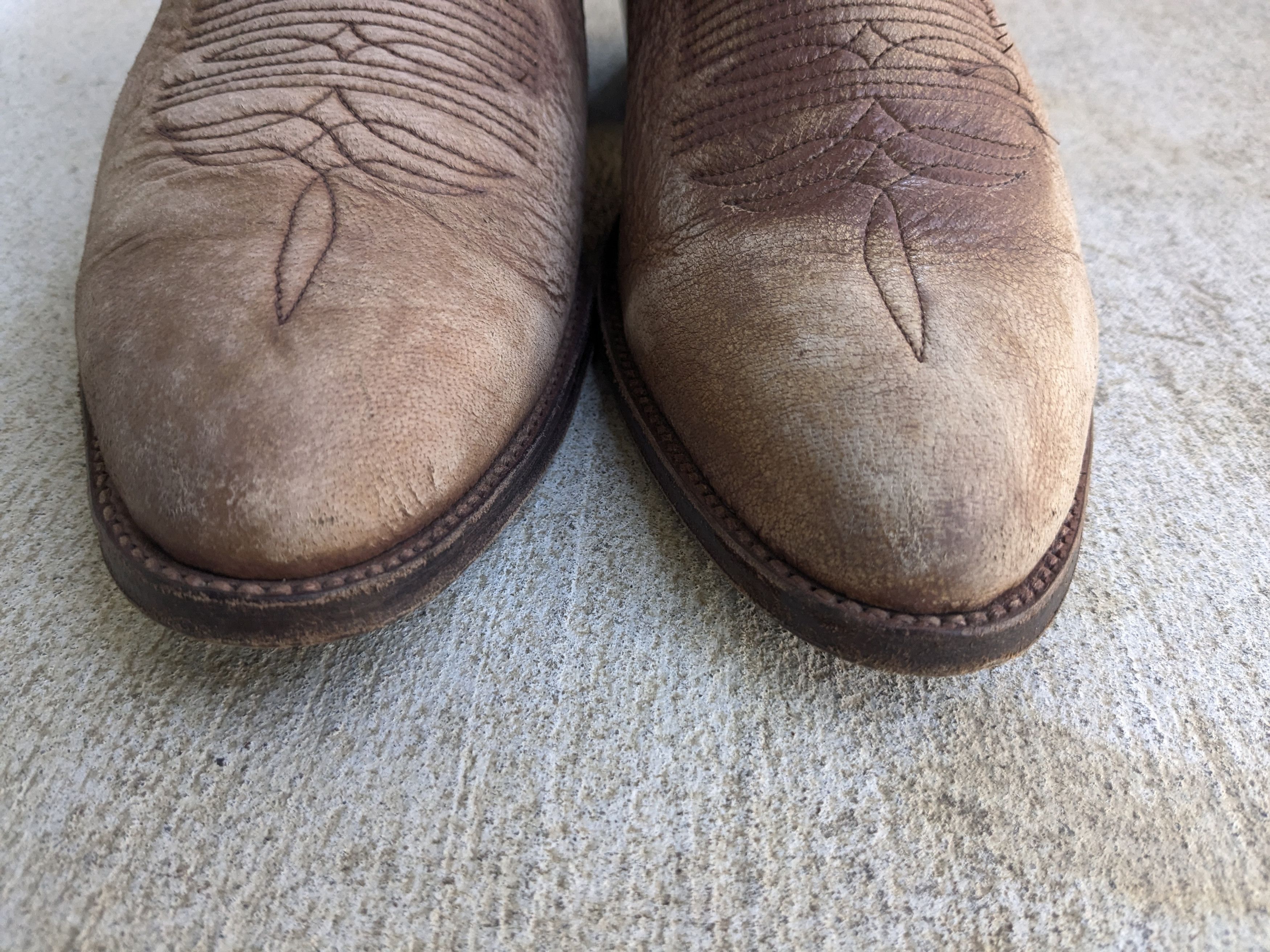 Genuine Leather × Vintage Abilene Cowboy Boots Brown Suede 11.5 D Americana Size US 11.5 / EU 44-45 - 2 Thumbnail
