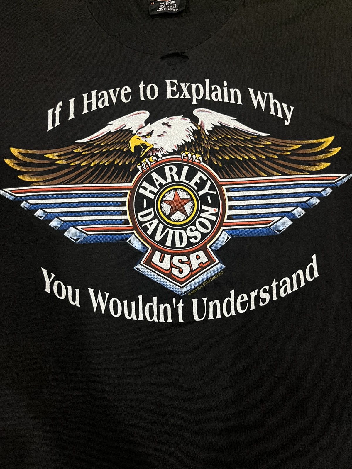 Harley Davidson Vintage 90s harley davidson tshirt usa Size US M / EU 48-50 / 2 - 2 Thumbnail