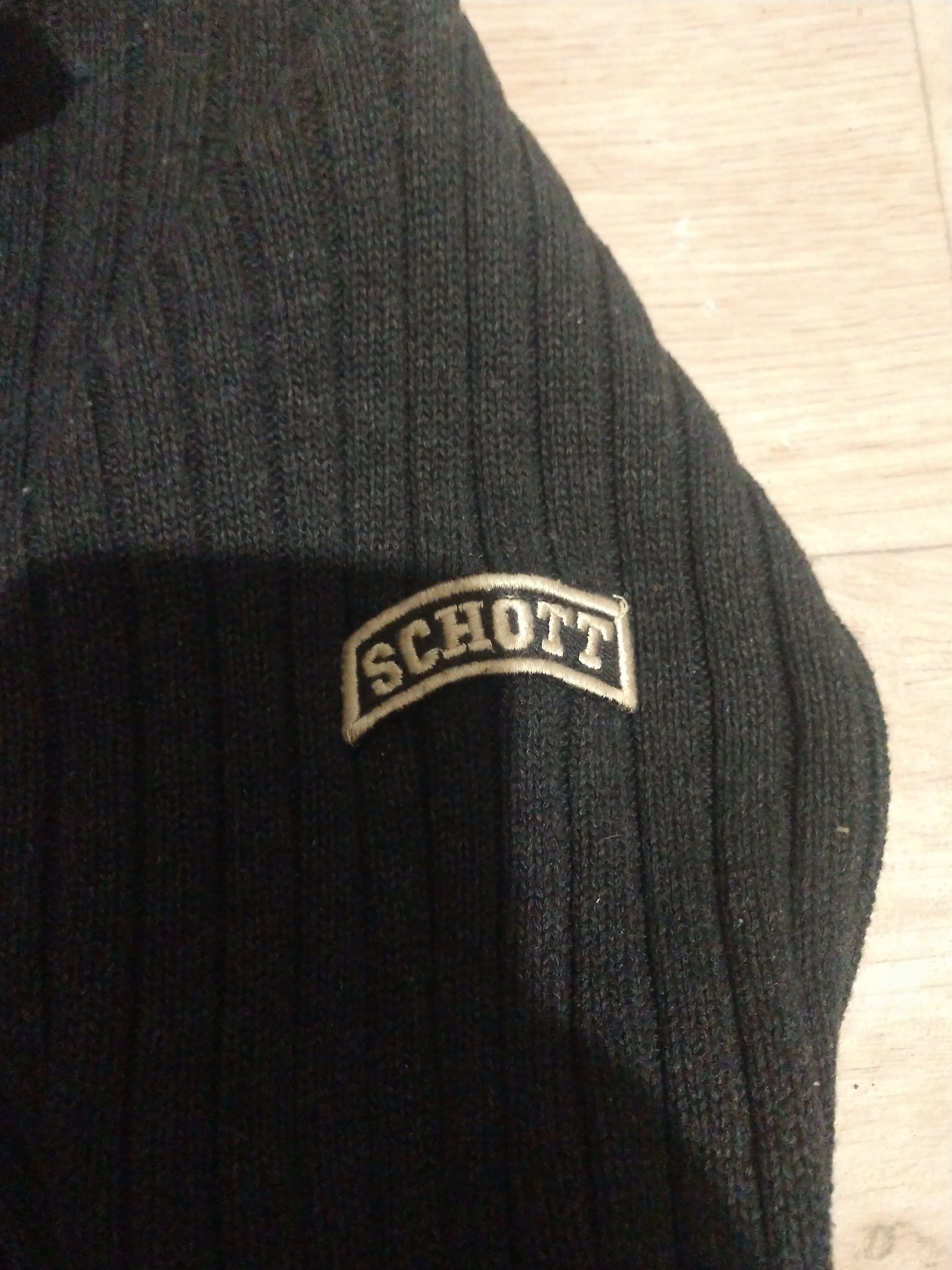 Schott Vintage 90s Schott Zip Sweater, L Size US M / EU 48-50 / 2 - 3 Thumbnail
