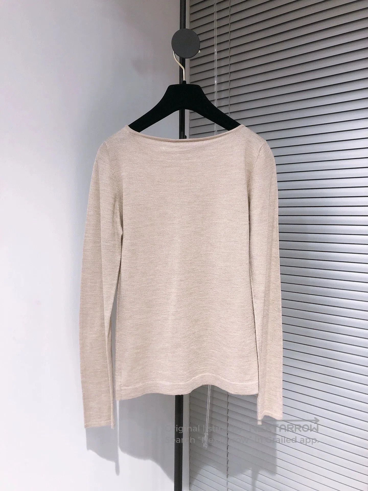 Brunello Cucinelli Brunello Cucinelli Beige Velvet Sweater. Size US XS / EU 42 / 0 - 2 Thumbnail