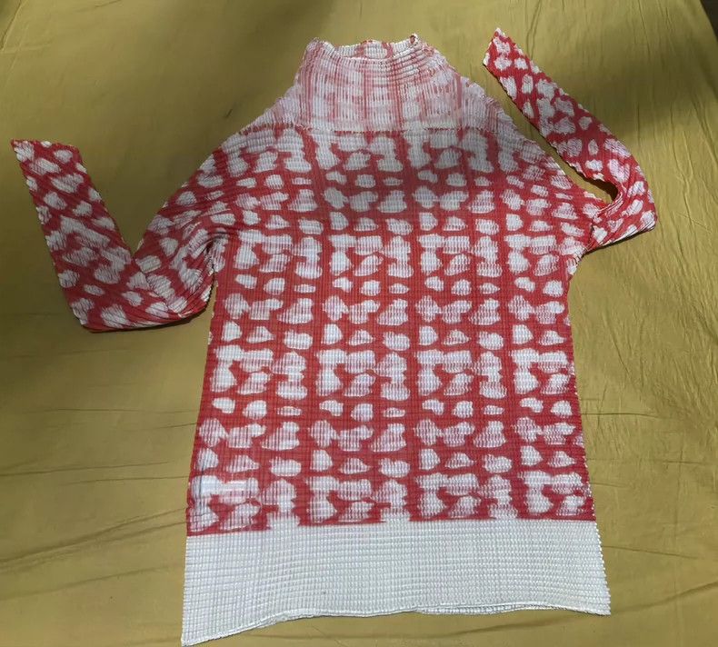 Issey Miyake issey miyake size:2 Orange patterned coat 2506-Nextarrow Size XXS / US 00 / IT 34 - 1 Thumbnail