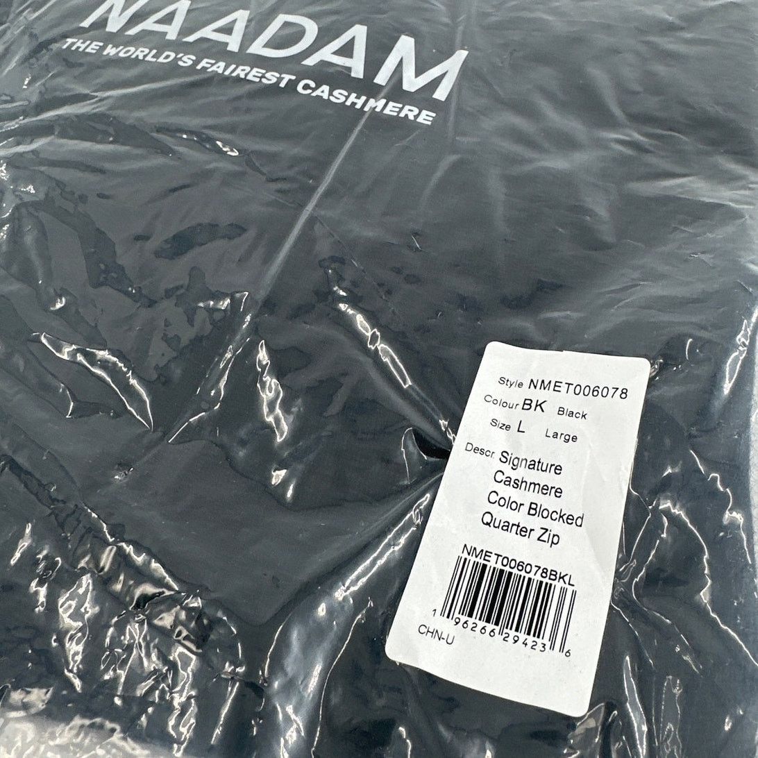 NAADAM Naadam Signature Cashmere Color Blocked 1/4 Zip Sweatshirt L Size US L / EU 52-54 / 3 - 4 Thumbnail