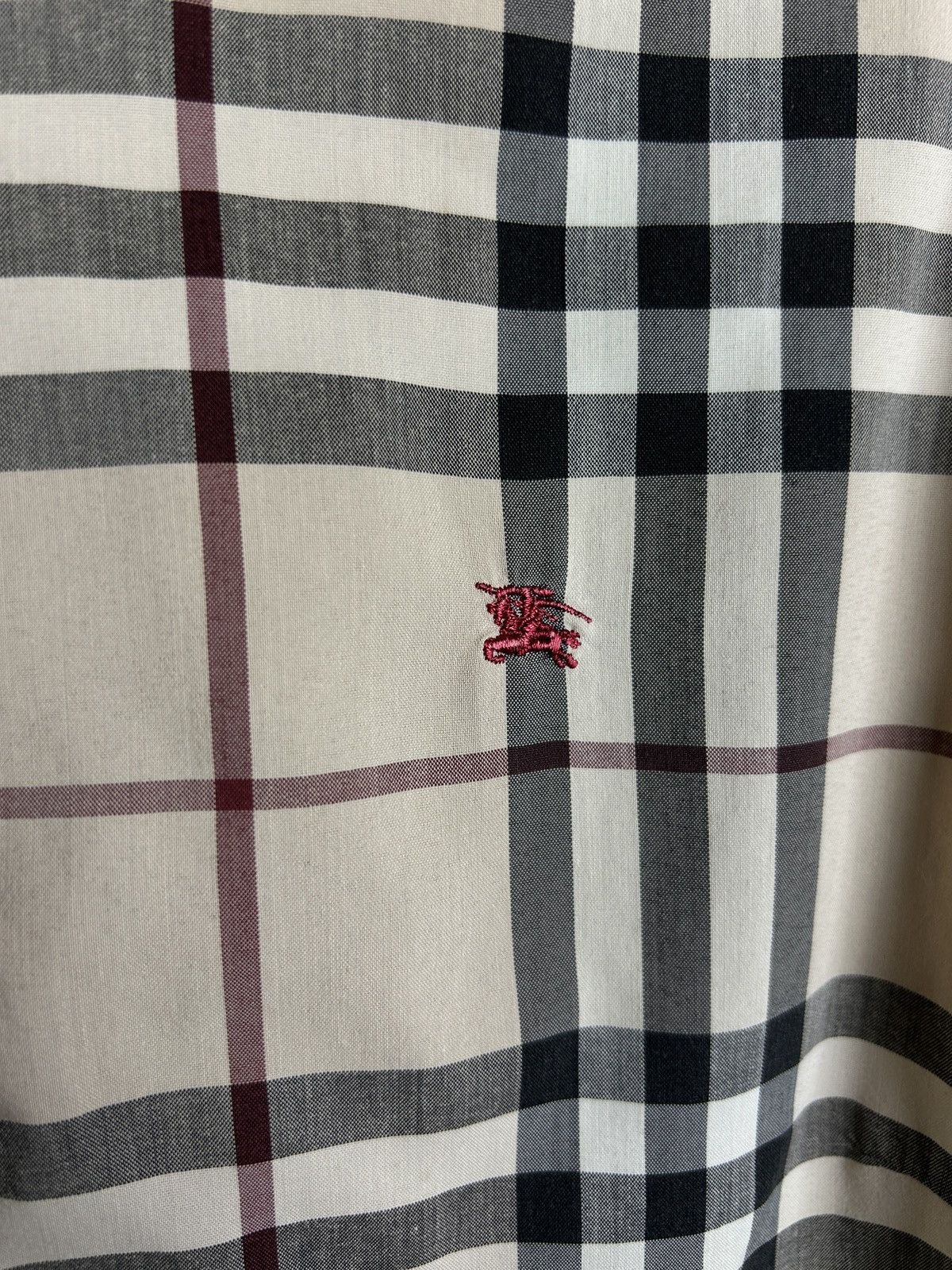 Burberry Vintage Burberry Red Label Nova Check AOP Shirt Size 40 Size S / US 4 / IT 40 - 3 Thumbnail