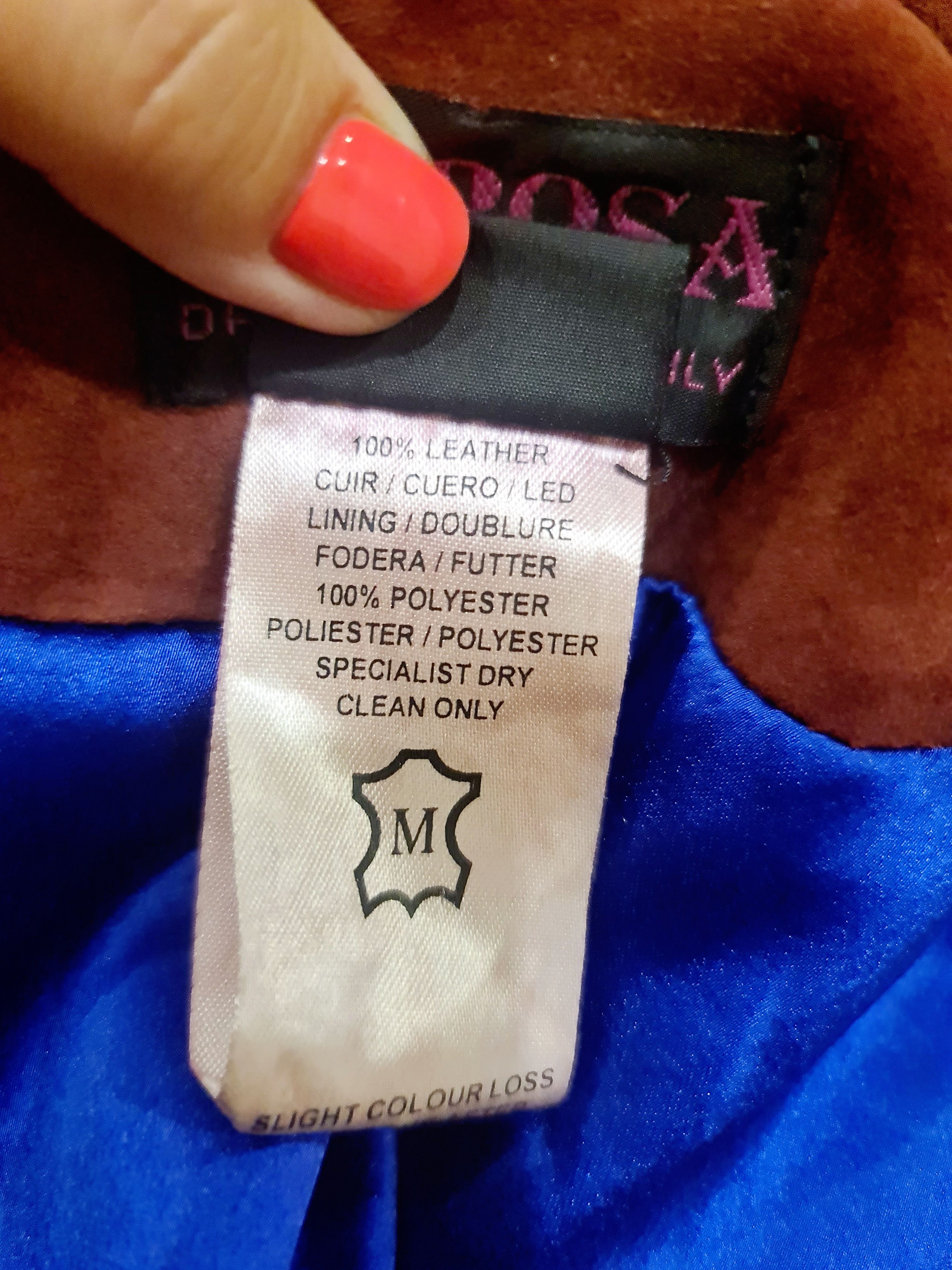 Suede Jacket With Flowers Embroidery