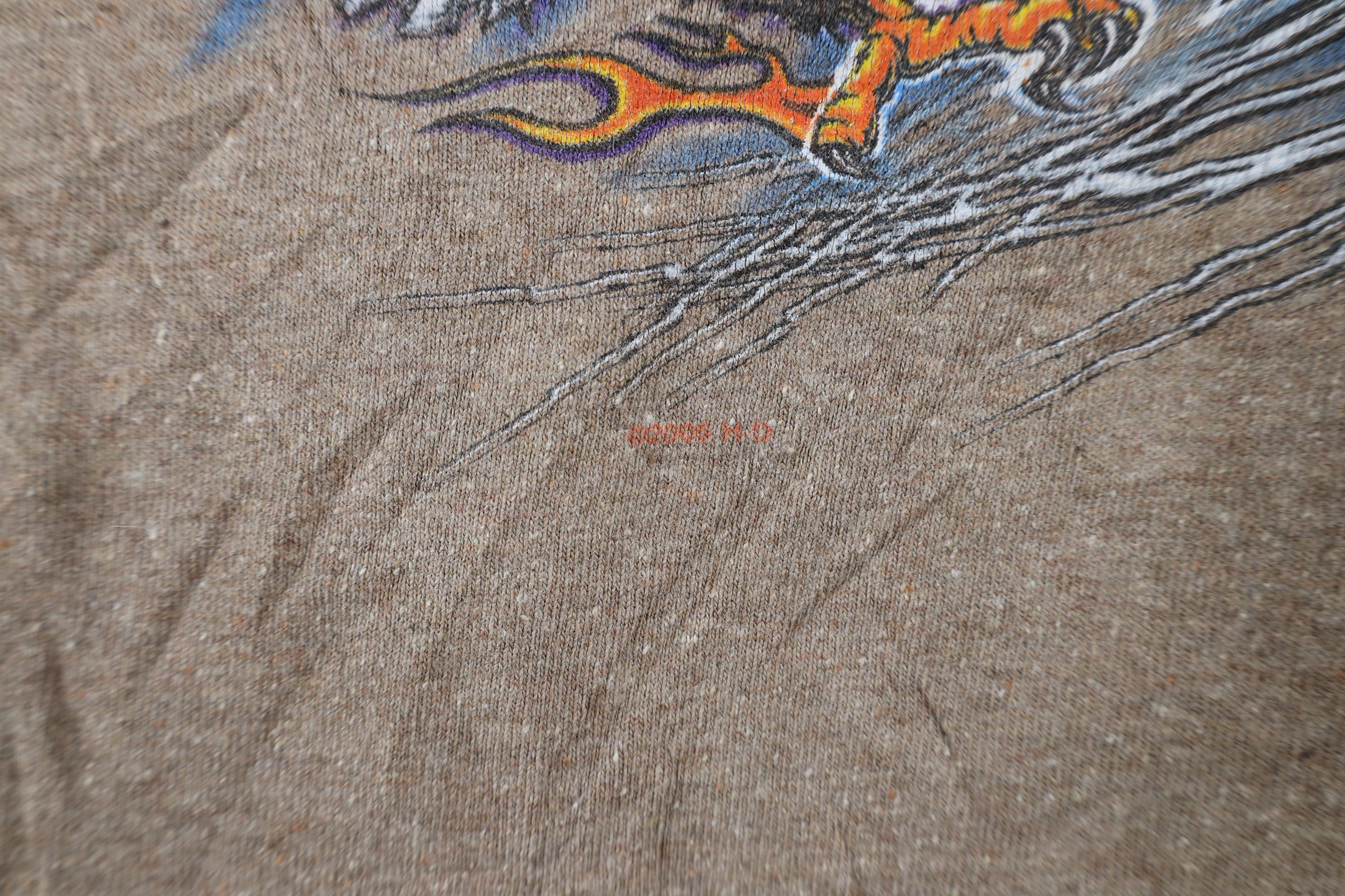 Harley Davidson × Vintage Vintage Y2K Harley Davidson Flames Sleeveless T-Shirt USA Size US L / EU 52-54 / 3 - 5 Thumbnail