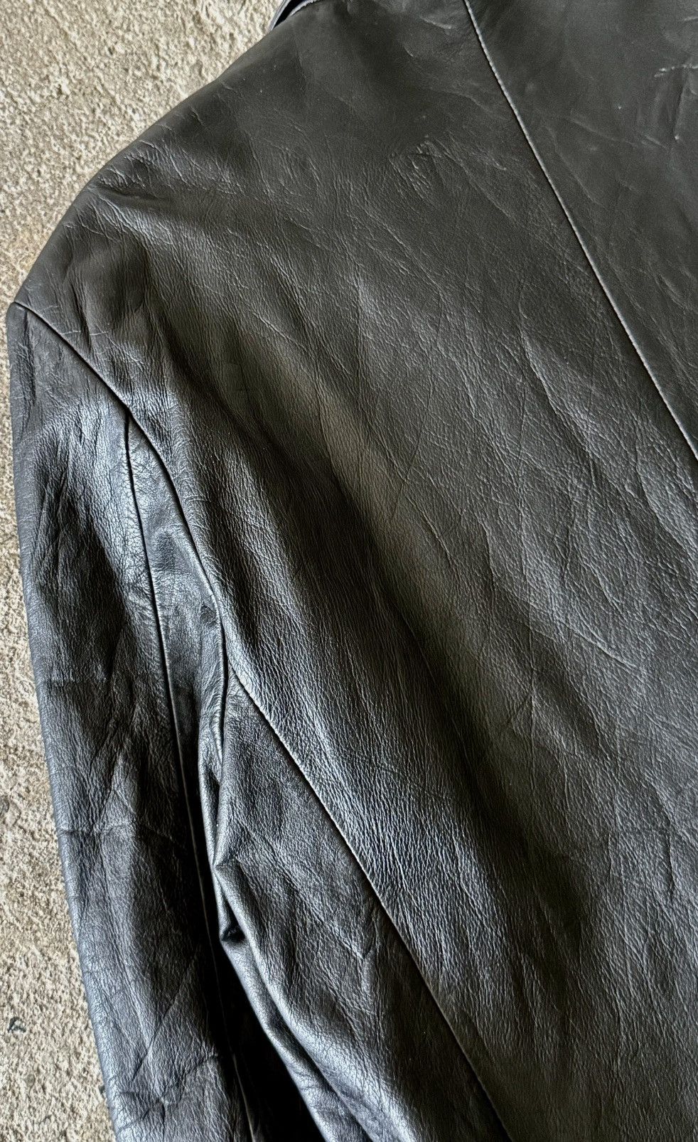 Gucci Gucci - Tom Ford - Leather Blazer Size US M / EU 48-50 / 2 - 20 Thumbnail
