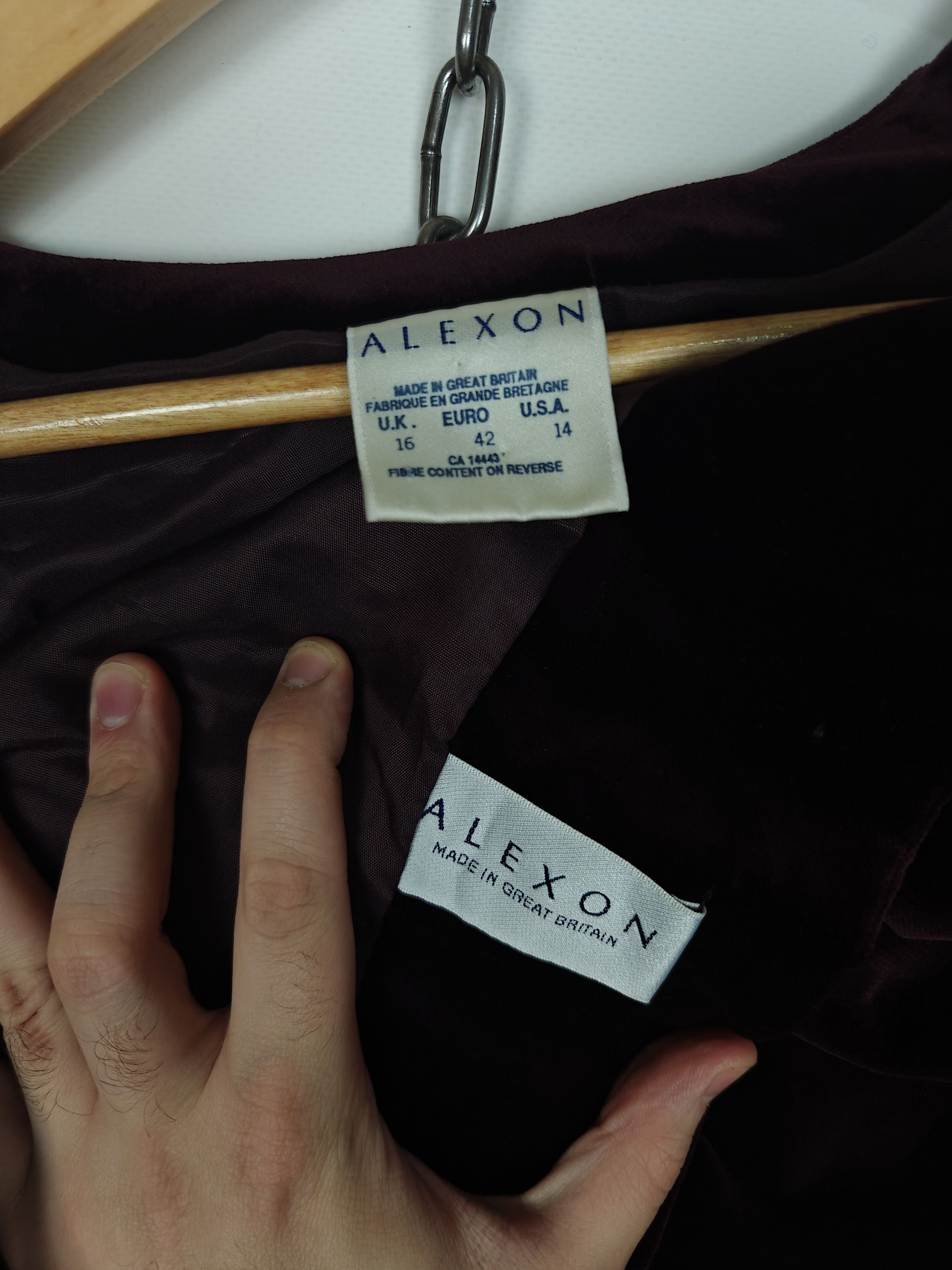 Other Alexon Blazer Jacket Great Britain Burgundy size US14 EU42 Size XL / US 12-14 / IT 48-50 - 9 Thumbnail