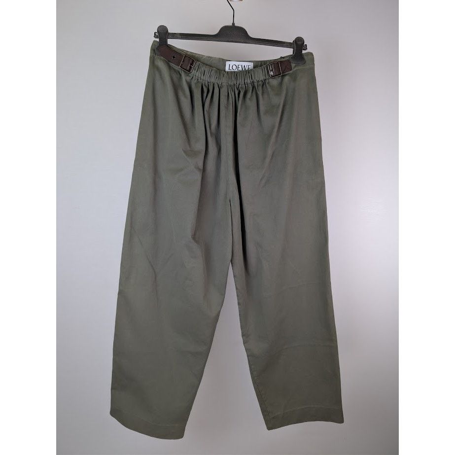 Loewe o1rshd1 Belted Trousers in Khaki Size US 32 / EU 48 - 2 Thumbnail