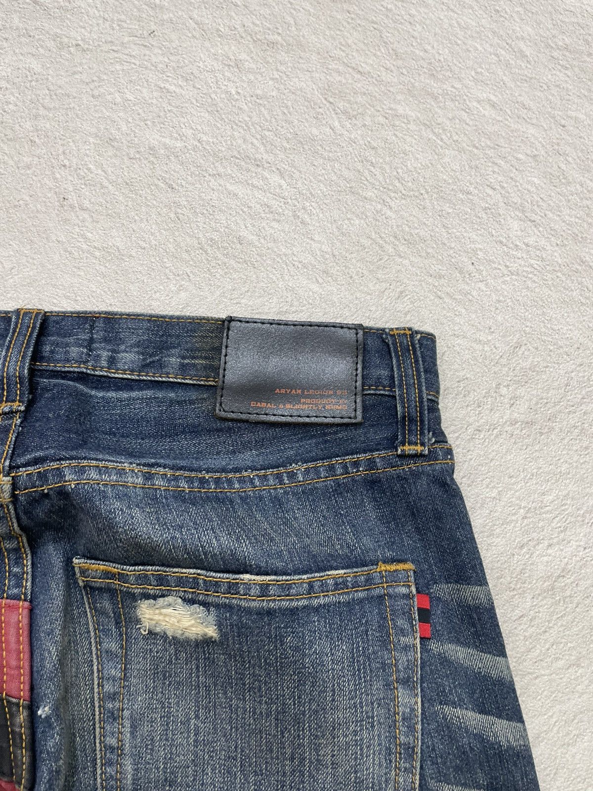 Japanese Brand 00s Kapital Heavy Distressed Patchwork Denim Grunge if6 LGB Size US 30 / EU 46 - 11 Thumbnail