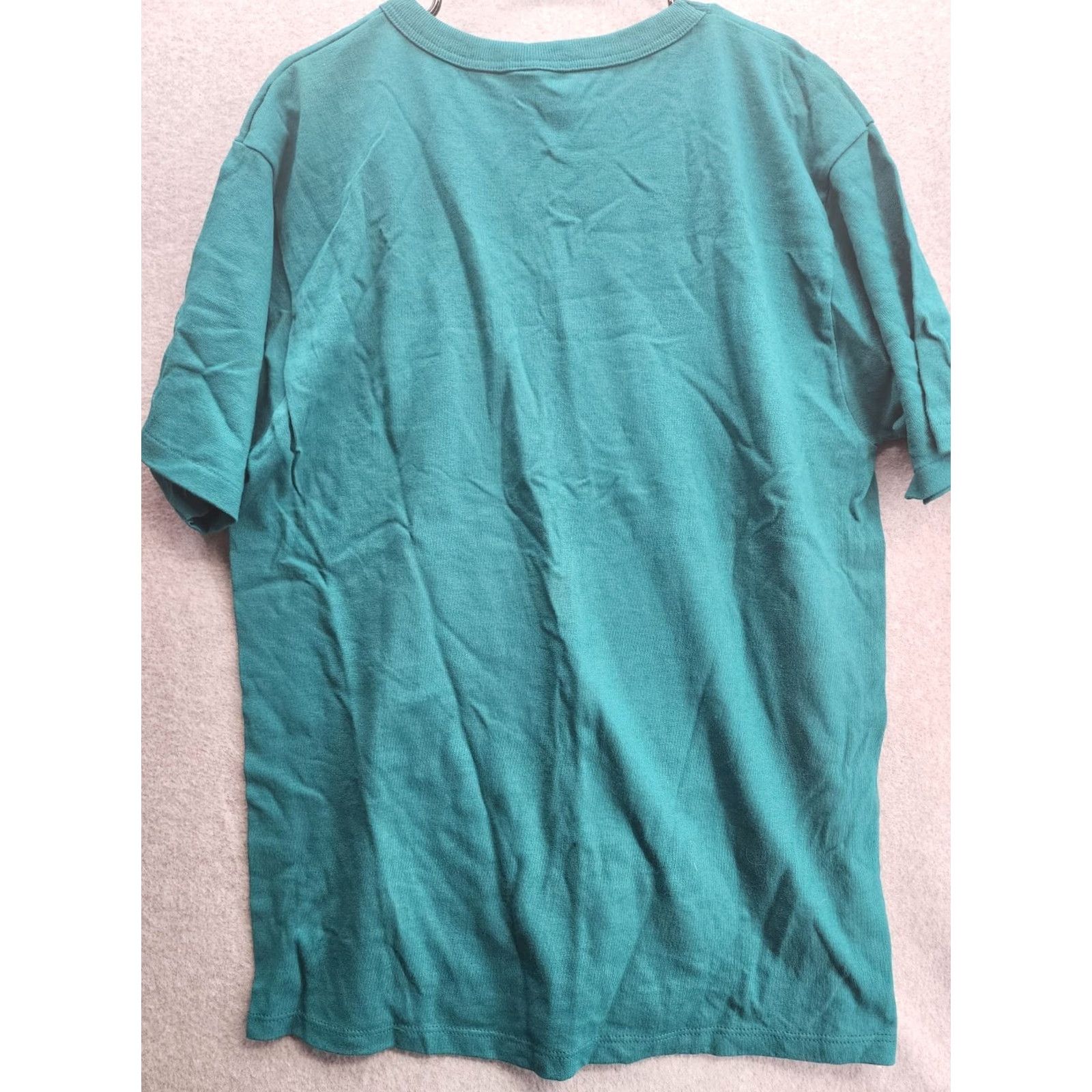 Champion VINTAGE Champion T-Shirt Men XL Sea Green 90s Single Stitch Blank Tee USA Blank Logo Crew Neck Short Sleeve Shirts Size US XL / EU 56 / 4 - 8 Thumbnail