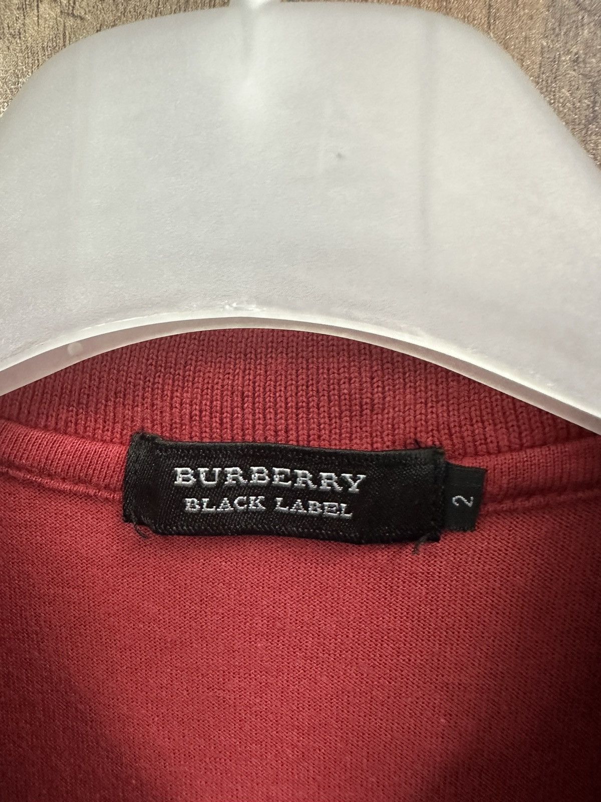 Burberry Burberry Black Label Red Polo Shirt A454 Size US S / EU 44-46 / 1 - 9 Thumbnail