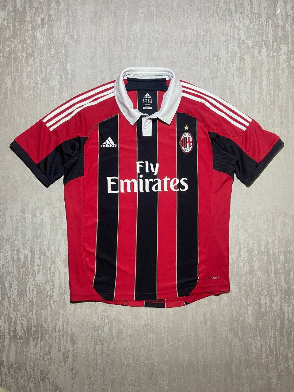 Pre-owned Adidas X Soccer Jersey Adidas Ac Milan 2012 2013 Home Football Shirt Soccer Jersey In Red