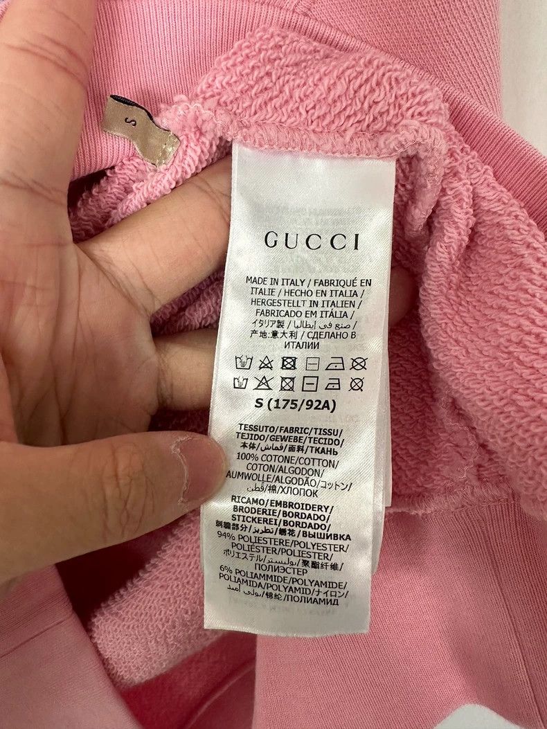 Gucci Gucci Pink Apple GG Belt Large Logo Hooded Sweatshirt 2501- Size US S / EU 44-46 / 1 - 4 Thumbnail