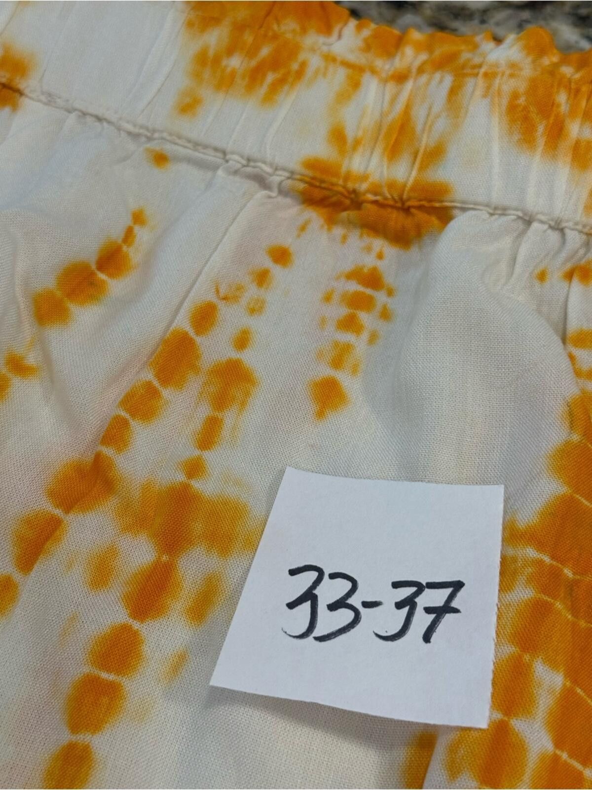 Other Sacred Threads tie dye shorts orange white pockets ruffles Size 30" / US 8 / IT 44 - 11 Thumbnail
