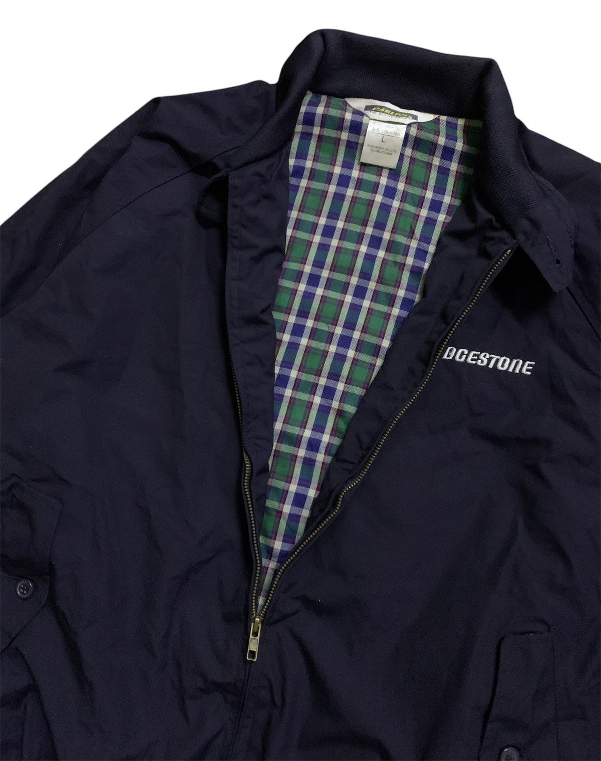 Vintage Vintage Japanese Bridgestone Navy Jacket Size US L / EU 52-54 / 3 - 2 Thumbnail