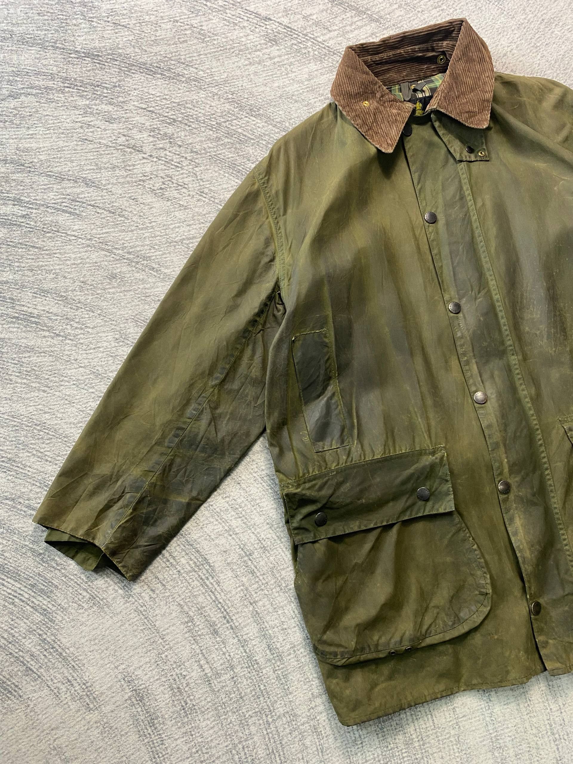 Barbour Vintage Barbour Border Waxed Jacket Size US L / EU 52-54 / 3 - 3 Thumbnail