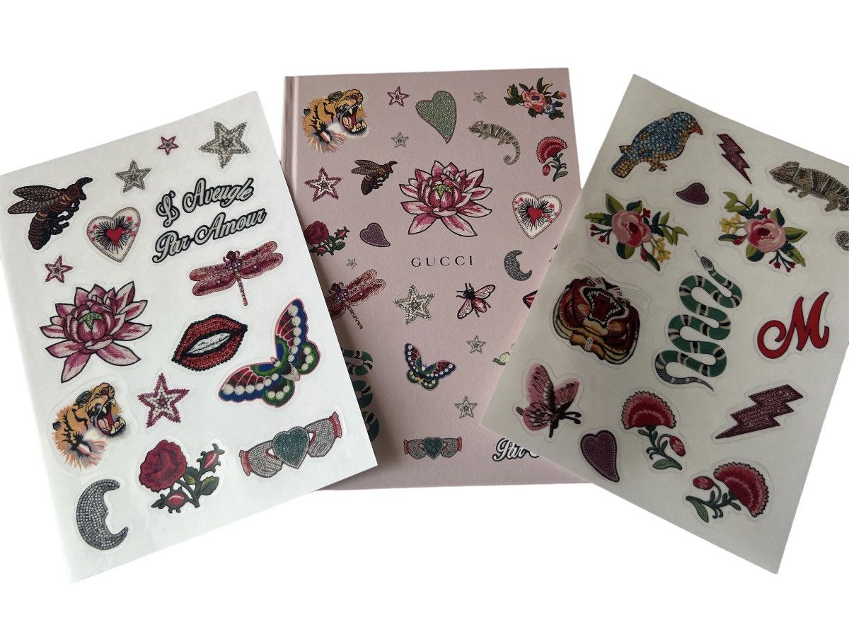 Gucci 🎁 Gucci Notebook Tiger Snake Lotus + Stickers Journal diary Size ONE SIZE - 2 Thumbnail