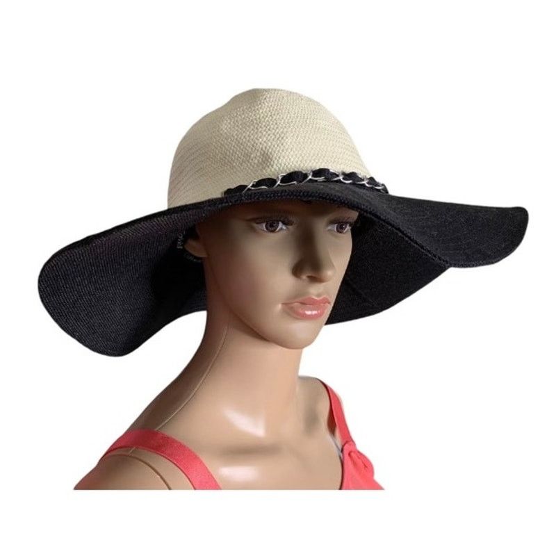 Calvin Klein Calvin Klein Women Wide Floppy Brim Summer Beach Sun Hat Size ONE SIZE - 11 Thumbnail